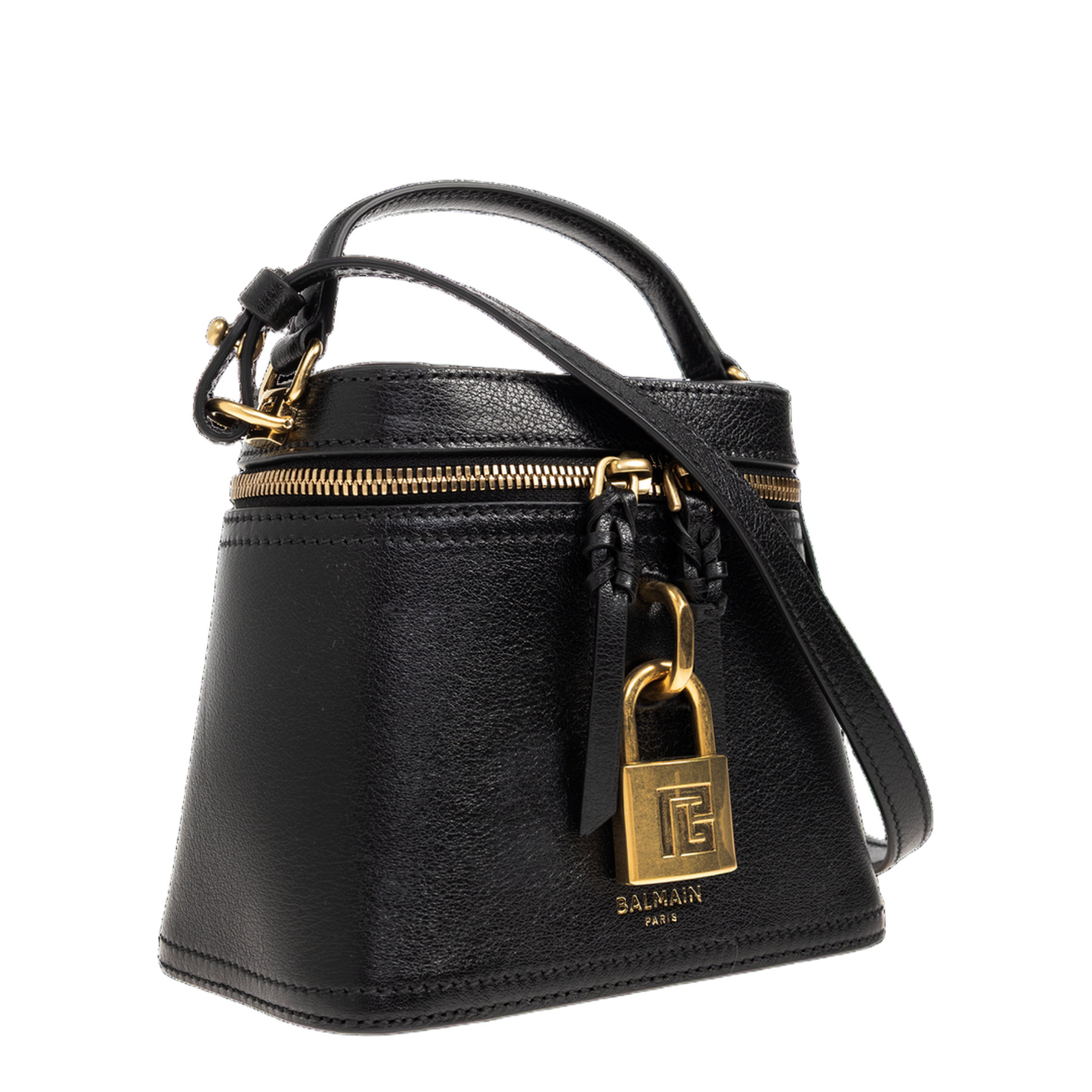 Pulse Vanity Calfskin Bag - Black - Image 4