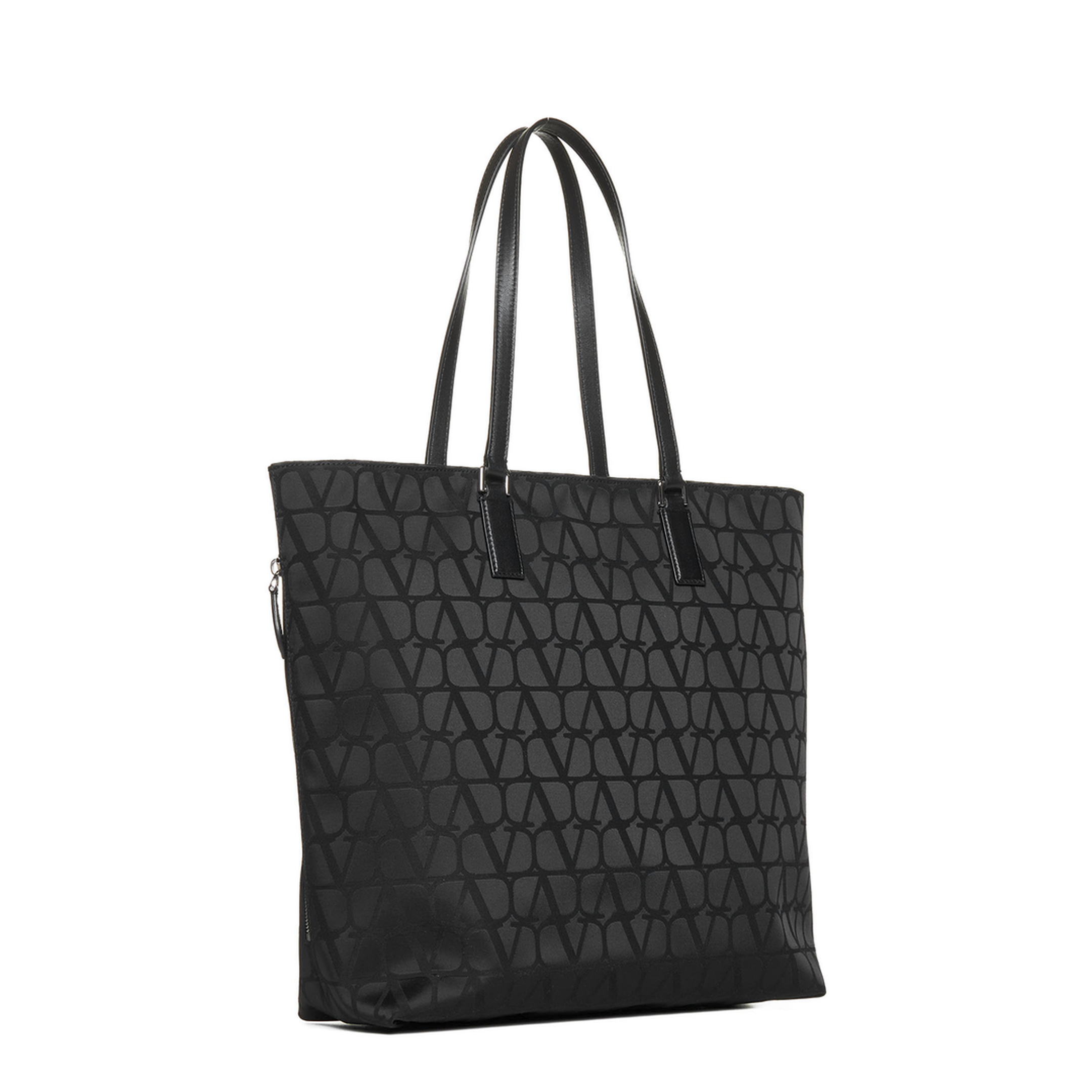 Toile Iconographe Nylon/Leather Shopping Tote Bag - Black - Image 2