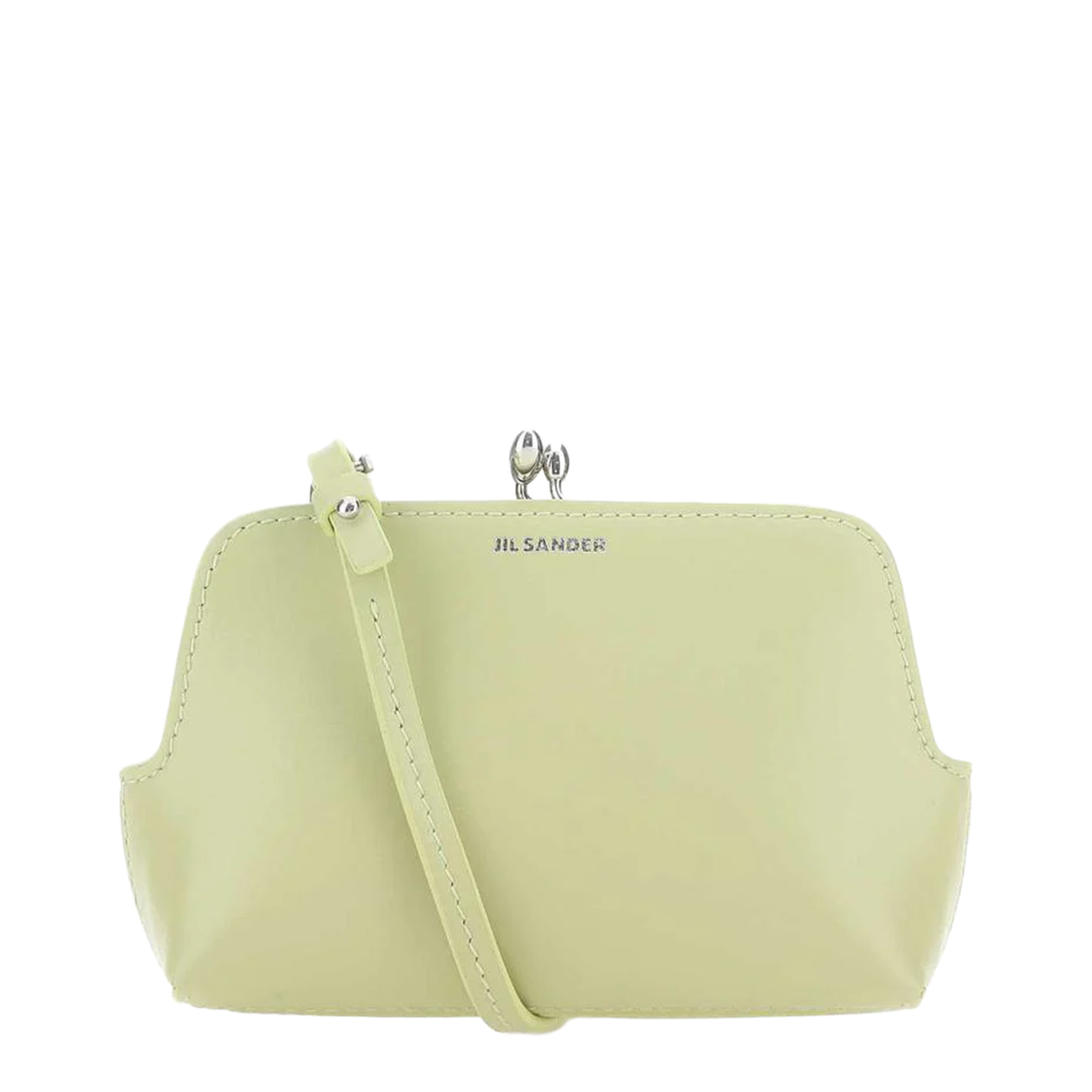 Pastel Green Leather Micro Goji Crossbody Bag - Image 1