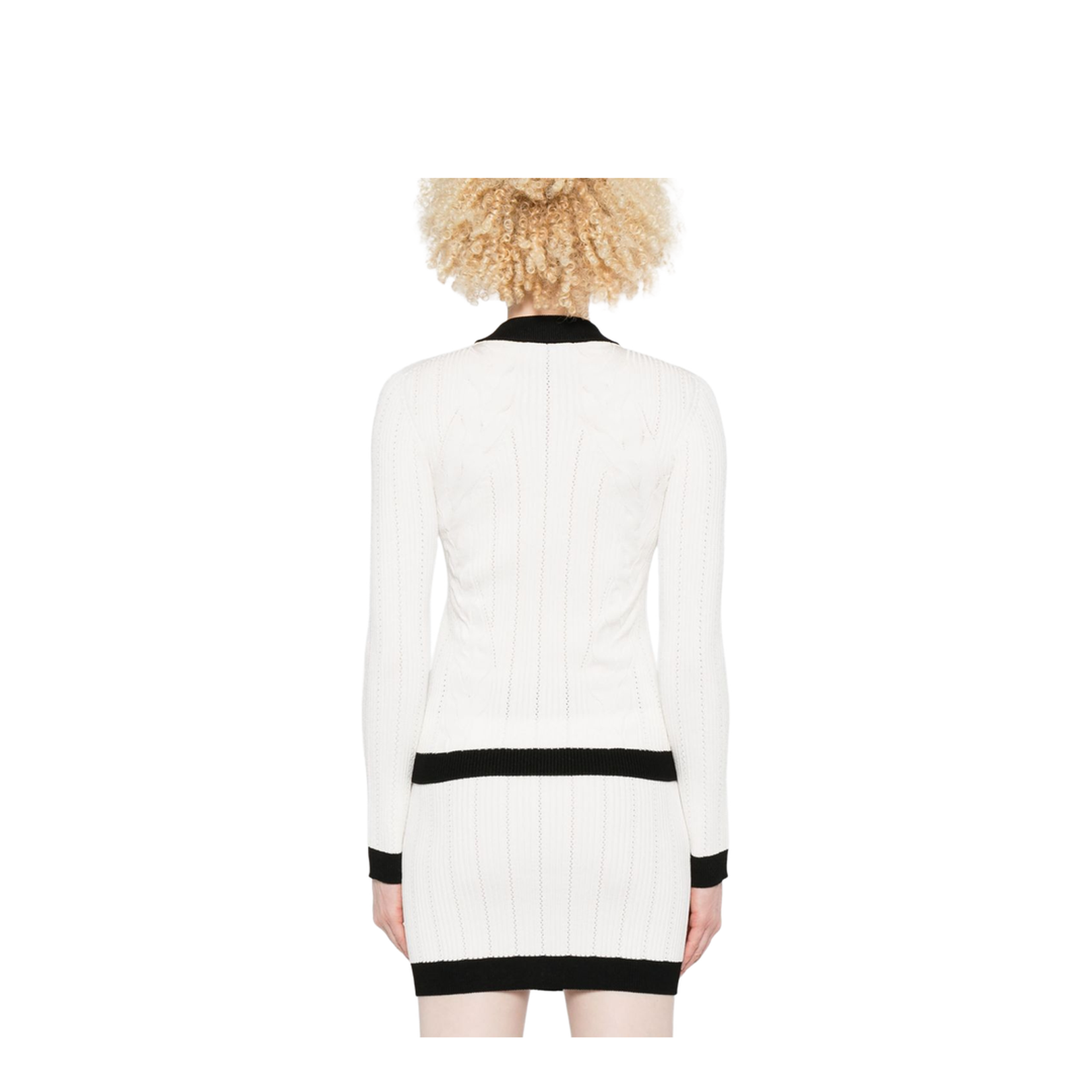Knitted Crewneck Cardigan - Image 3