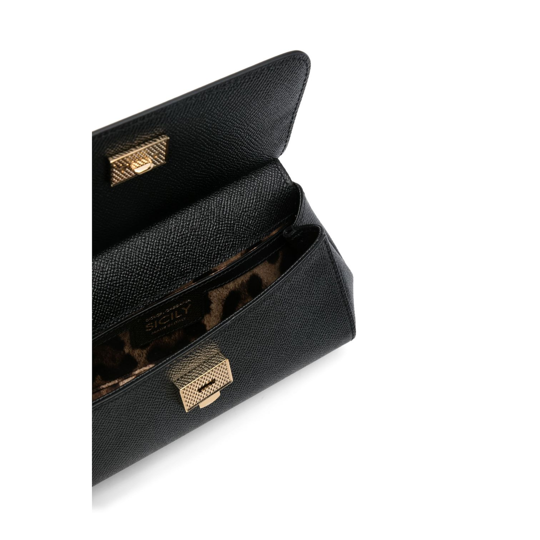 Sicily Small Calf Leather Top-Handle Bag - Nero - Image 2