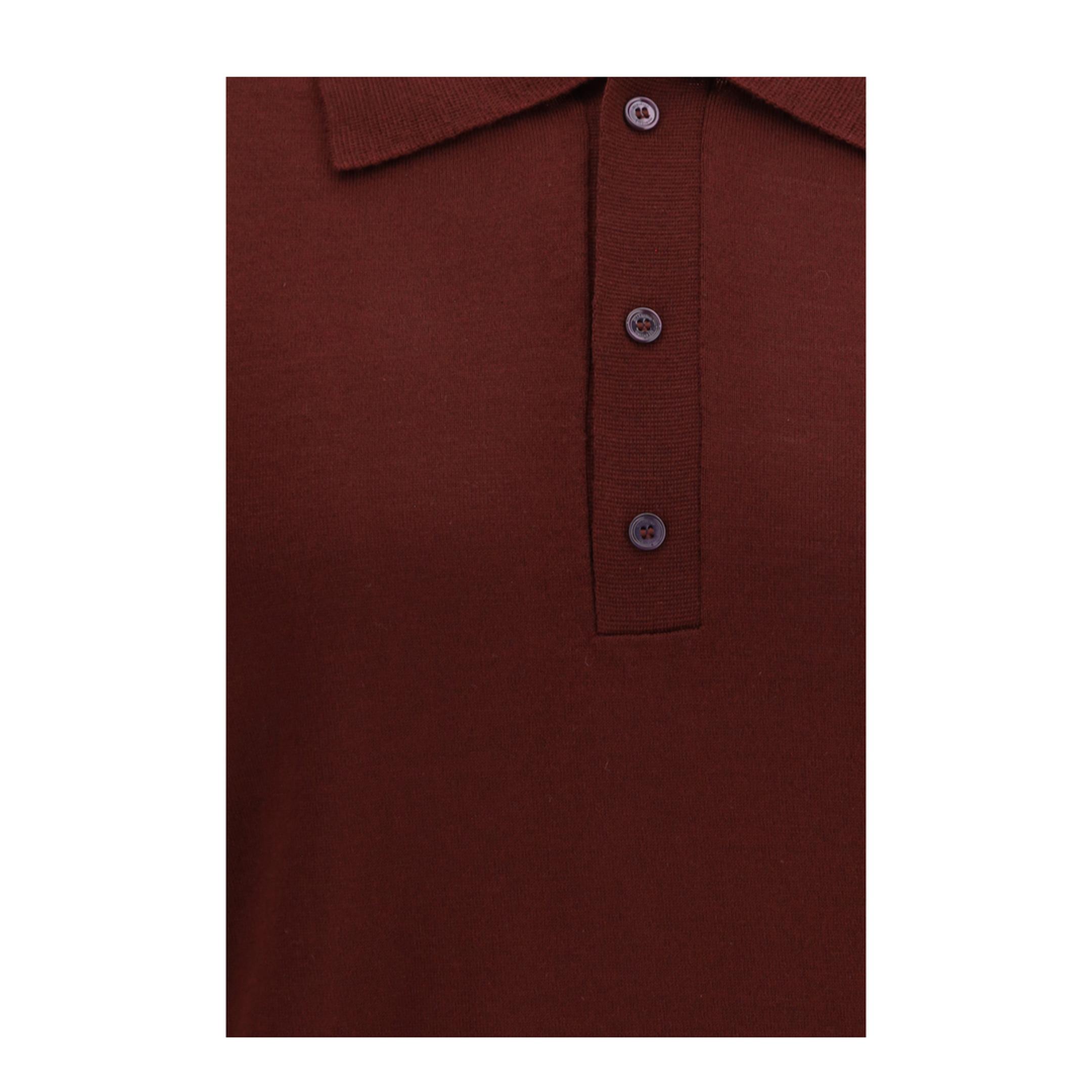 Wool Polo With Vlogo Embroidery - Image 3