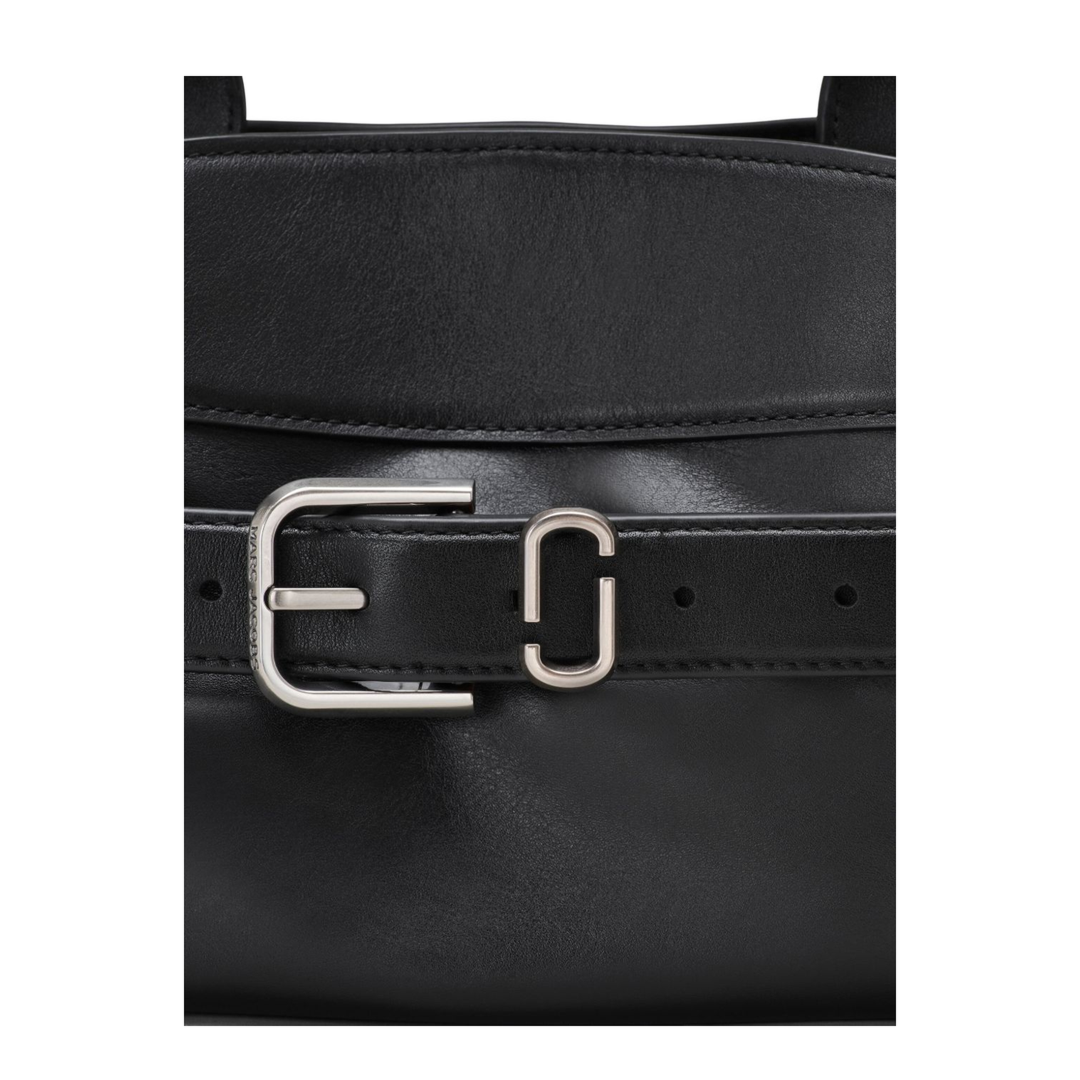 Dakota Small Leather Satchel - Black - Image 2