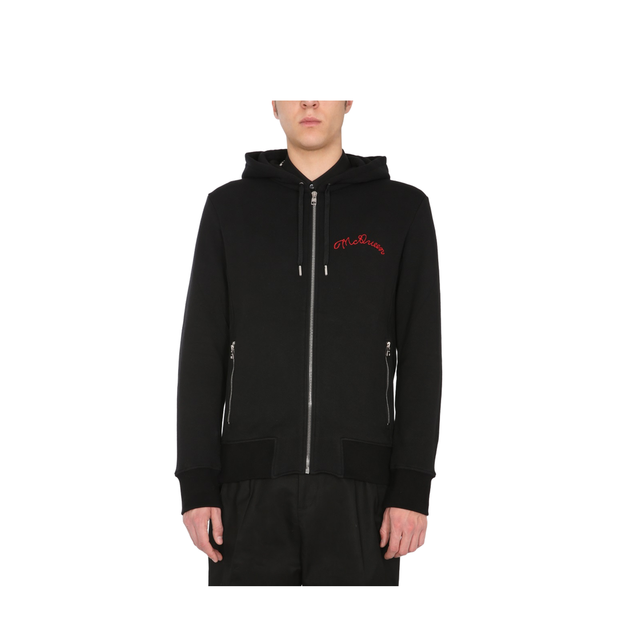Hooded Sweatshirt with Zip - Image 1