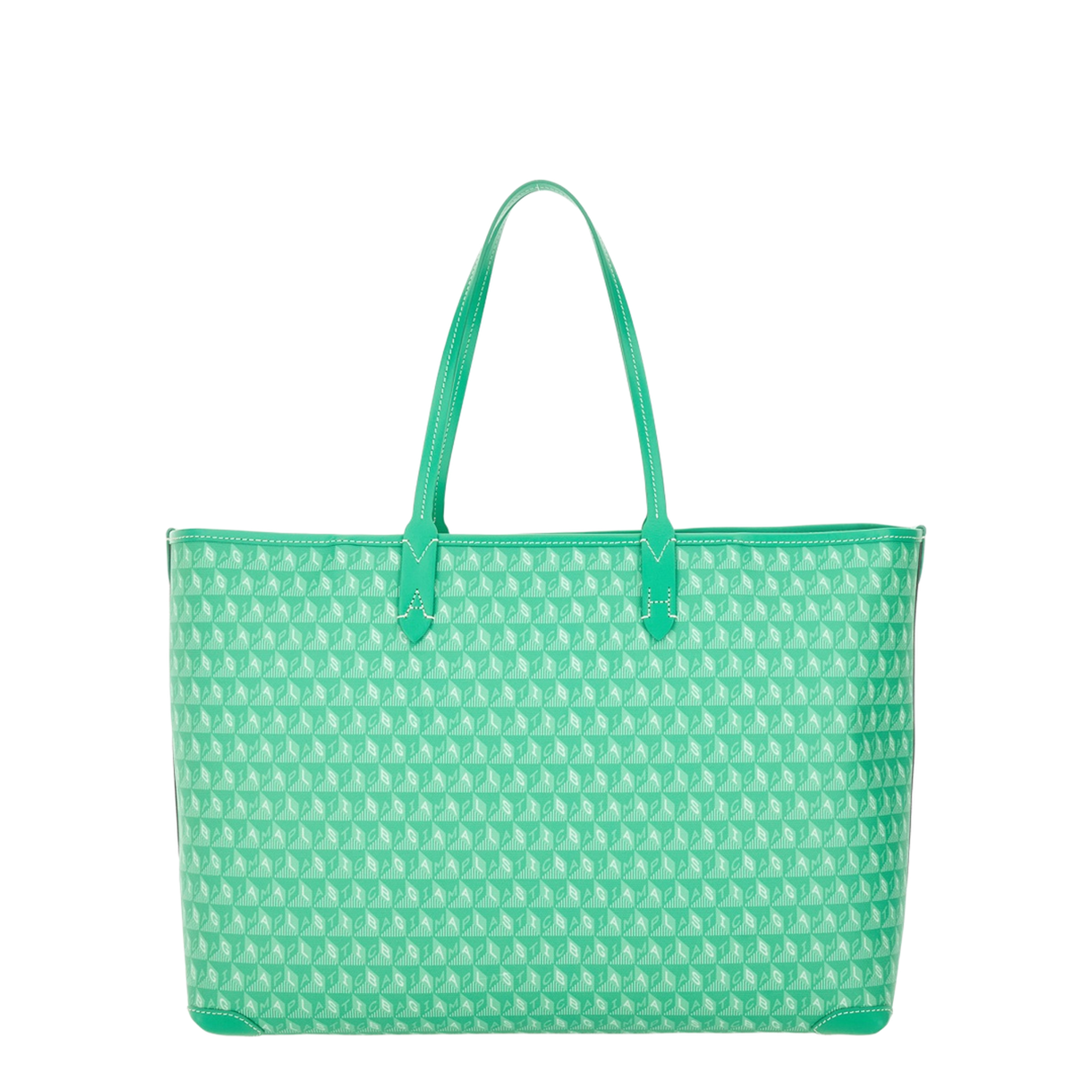 I Am A Plastic Bag Zipped Tote Motif - Aloe Vera - Image 2