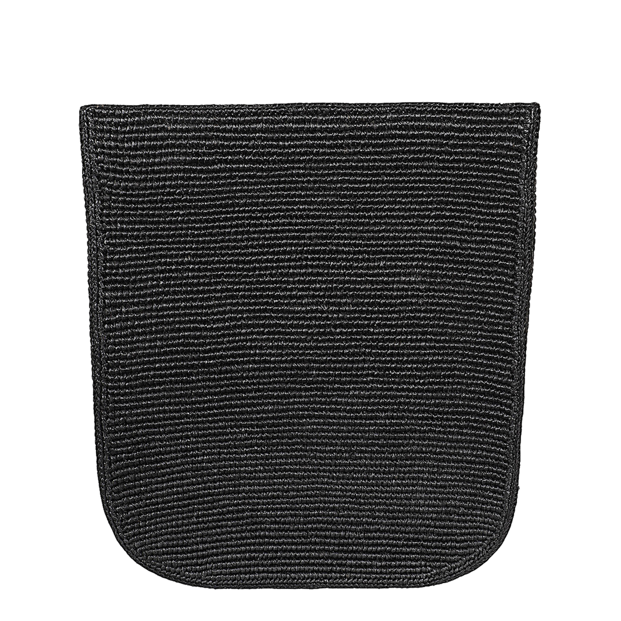 Lori Raffia Shoulder Bag - Black - Image 1
