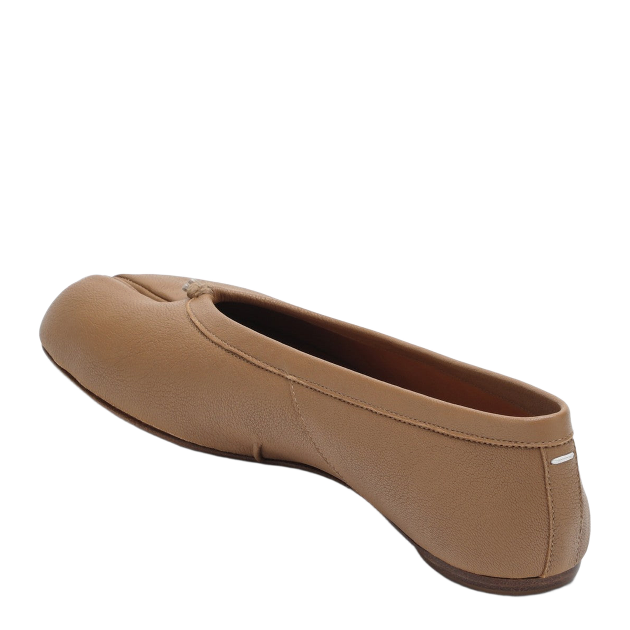 Tabi New Beige Leather Ballet Flats - Image 2