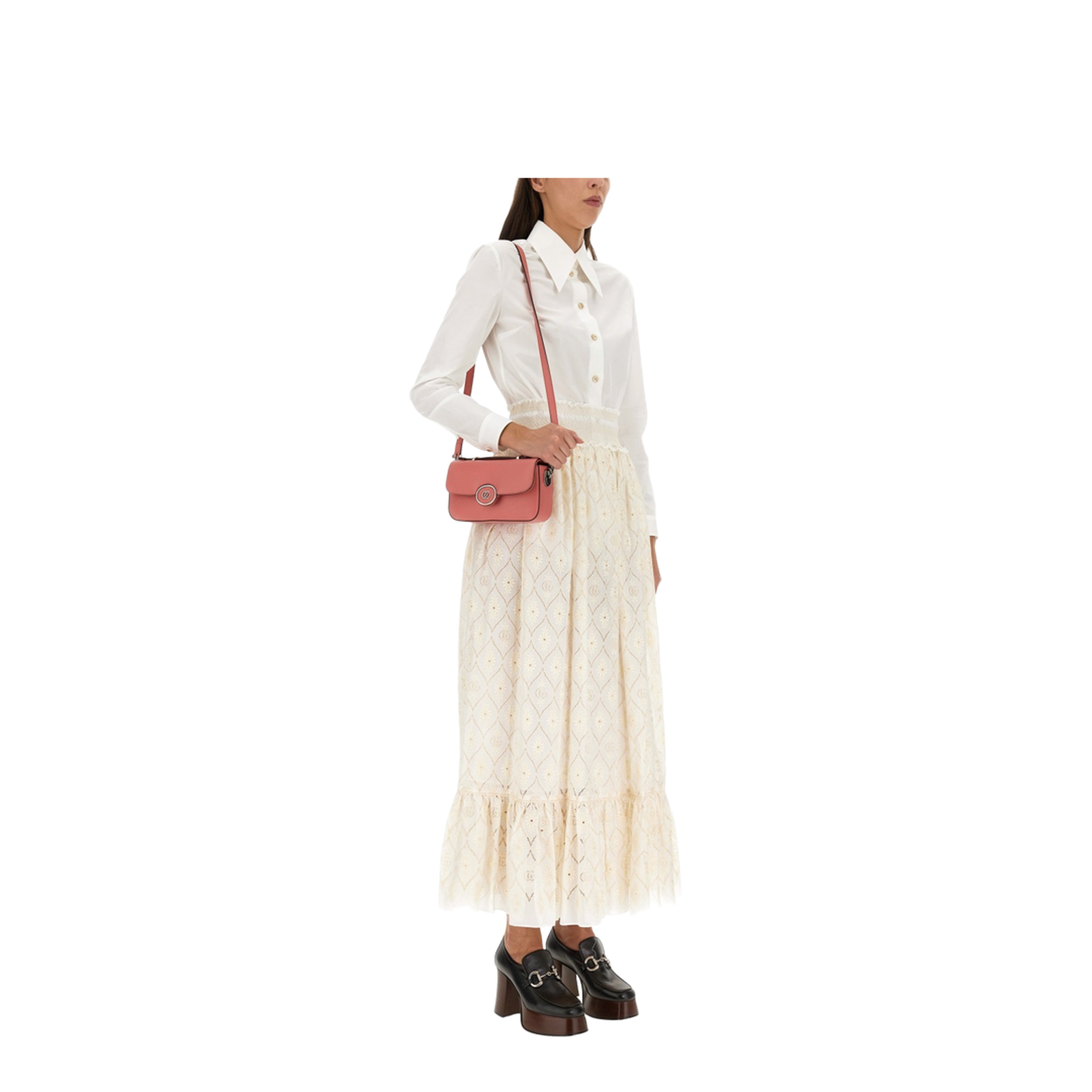 GG Milano Small Leather Crossbody Bags - Coral - Image 2