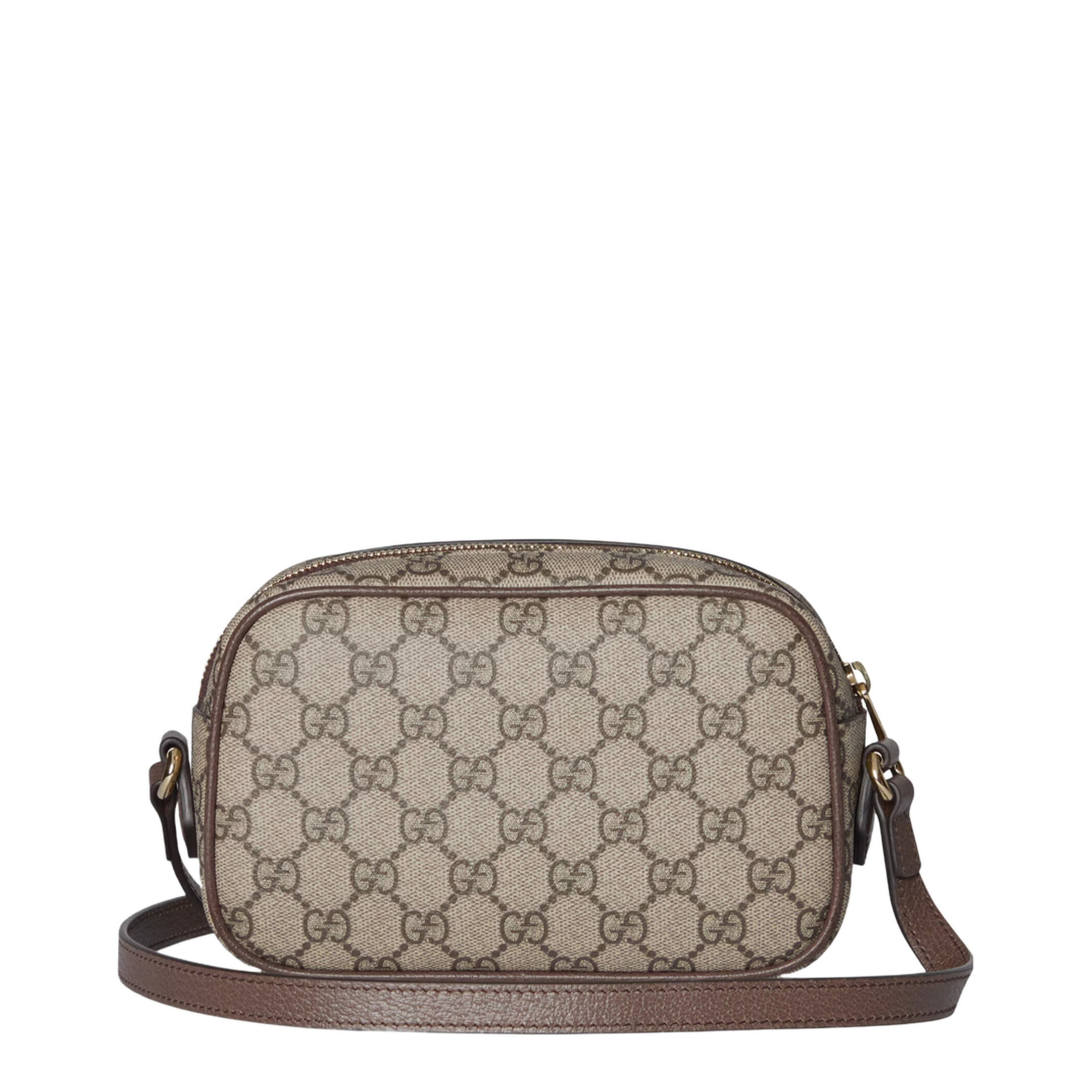 Ophidia Small Camera Bag in Beige and Brown GG Fabric - Image 5