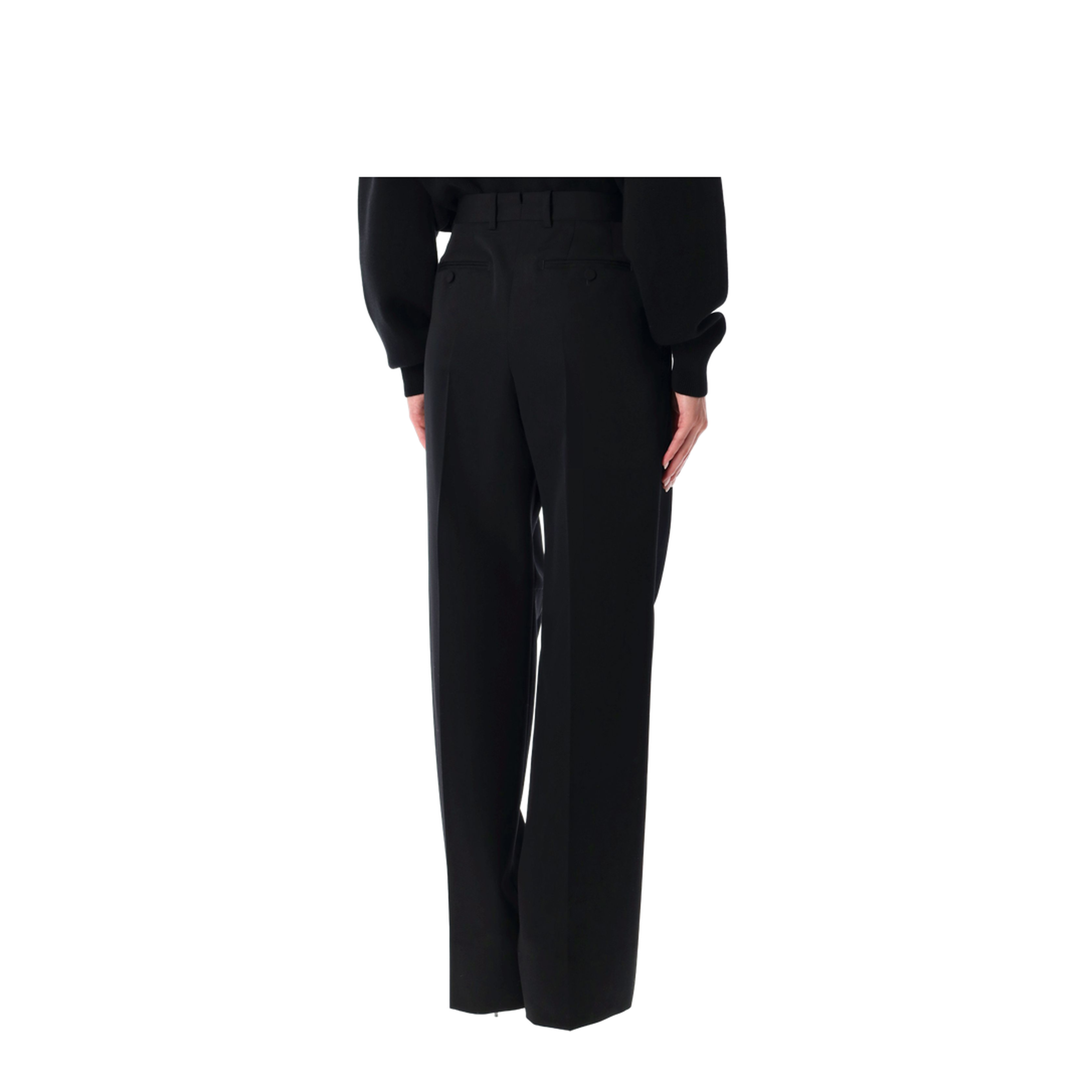 Sharp Wool Pants with Pleats - Image 2