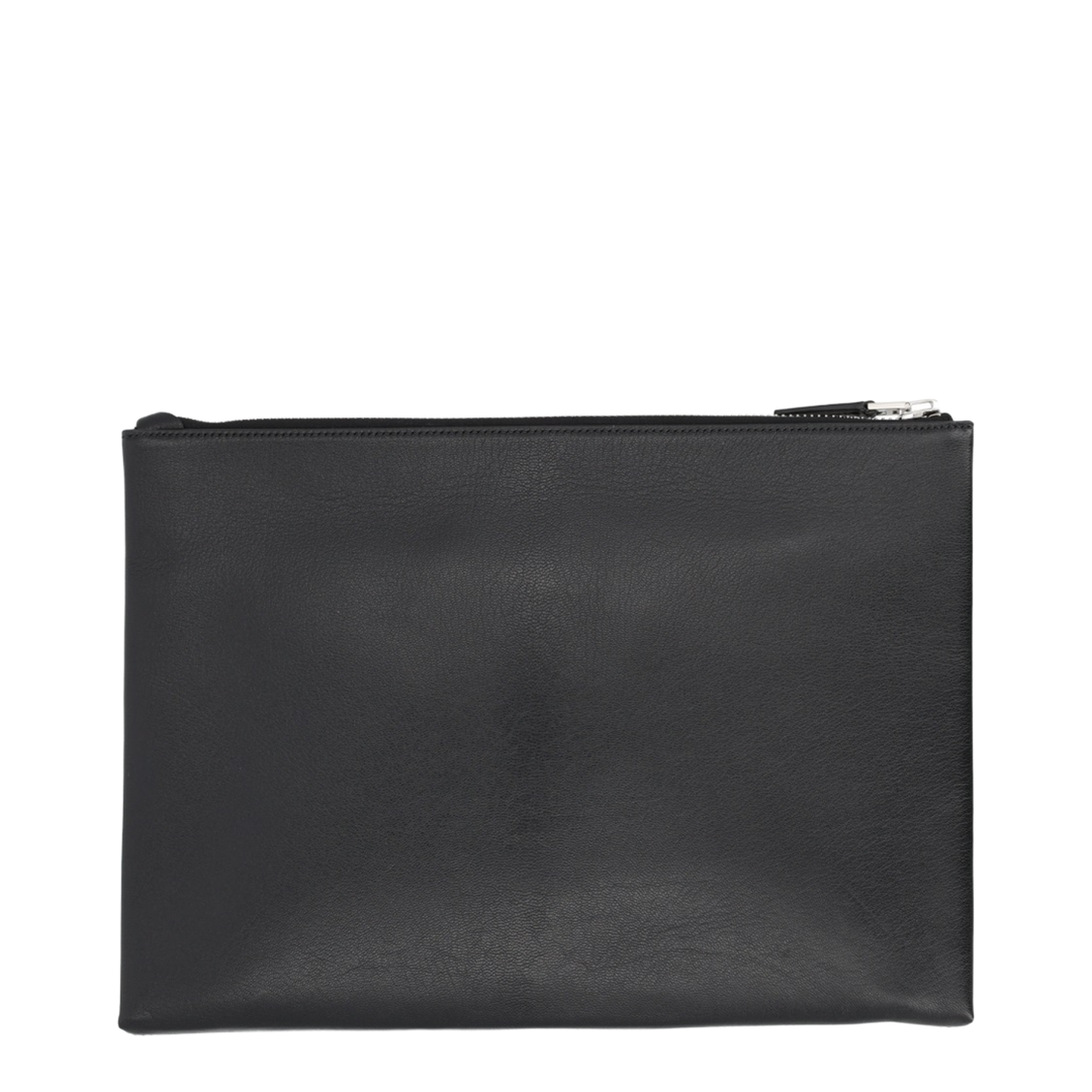 Calf Leather Clutch Bag - Black - Image 2