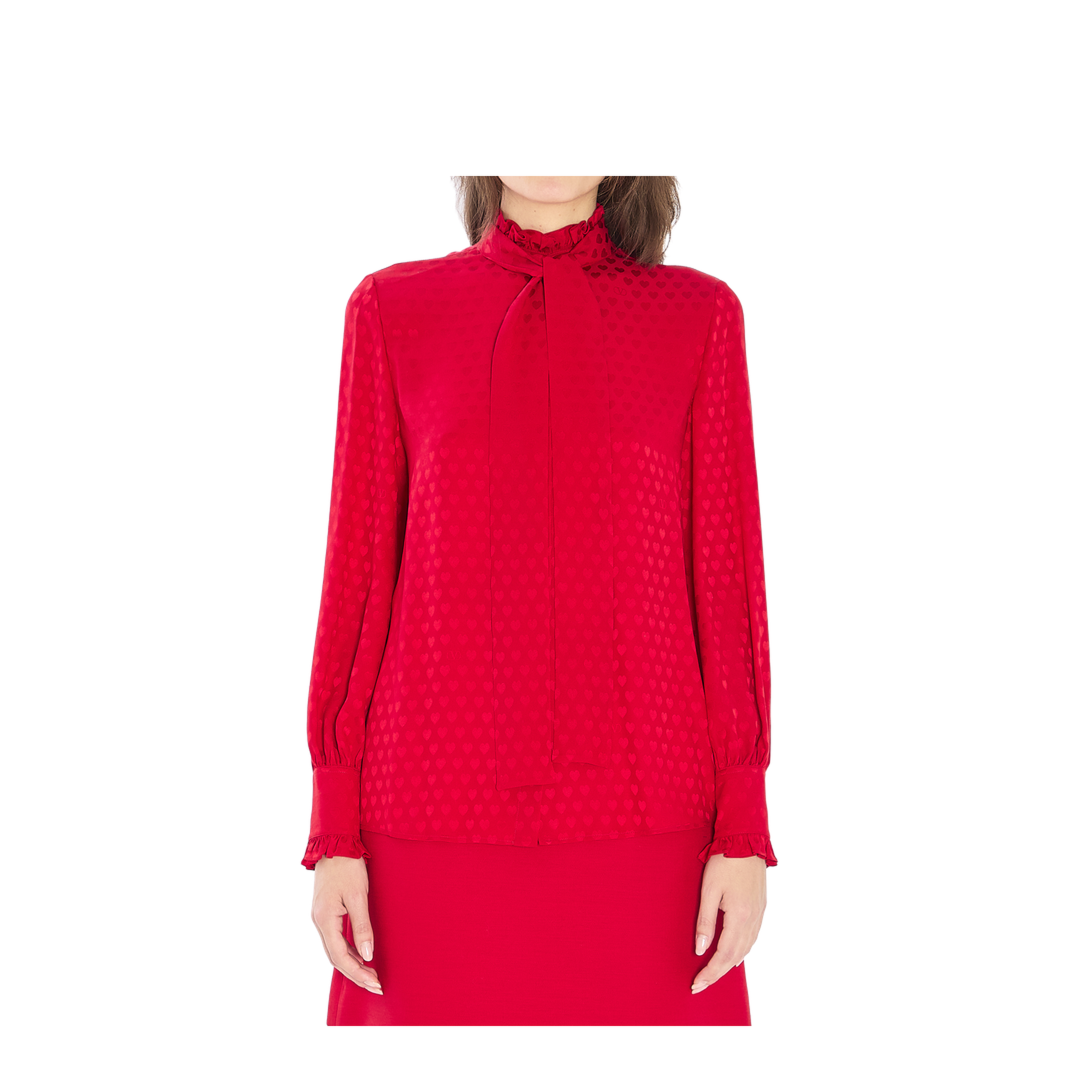 Silk Shirt Red - Image 1