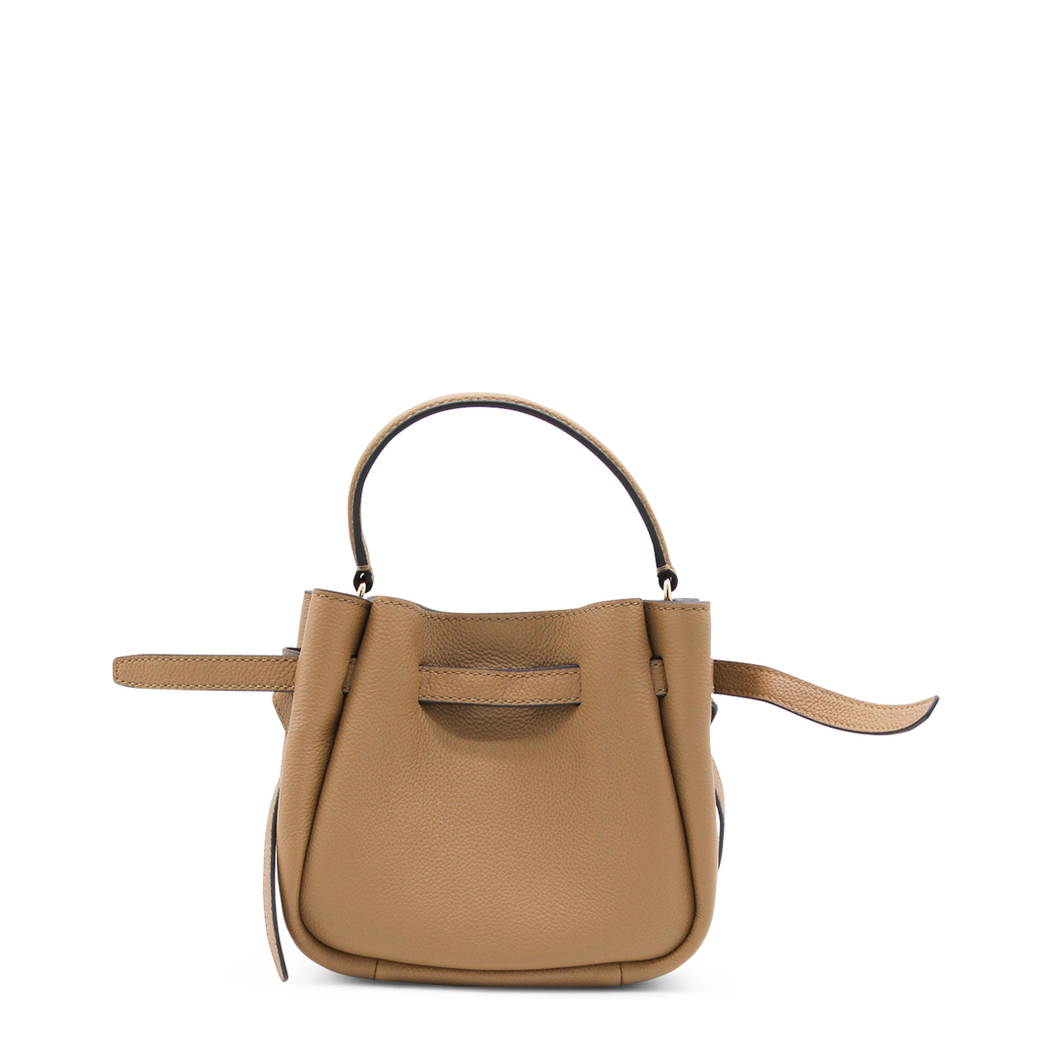 Romy Mini Pebbled Leather Crossbody Bag - Tiramisu - Image 5