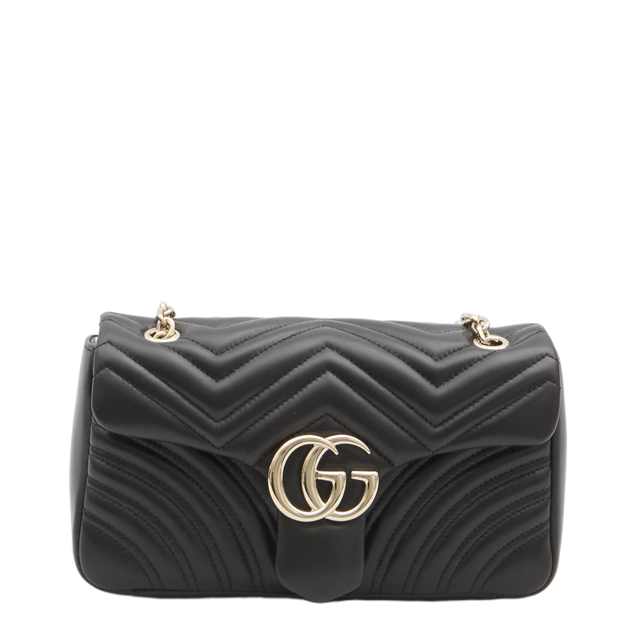 GG Marmont Medium Shoulder Bag - Black - Image 1