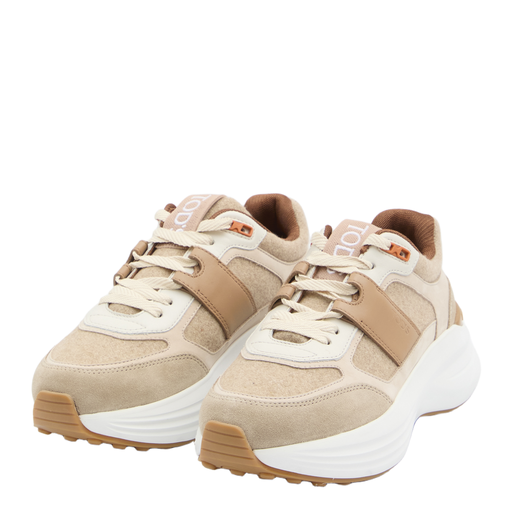 Sneakers in Fabric and Suede Leather - Image 2