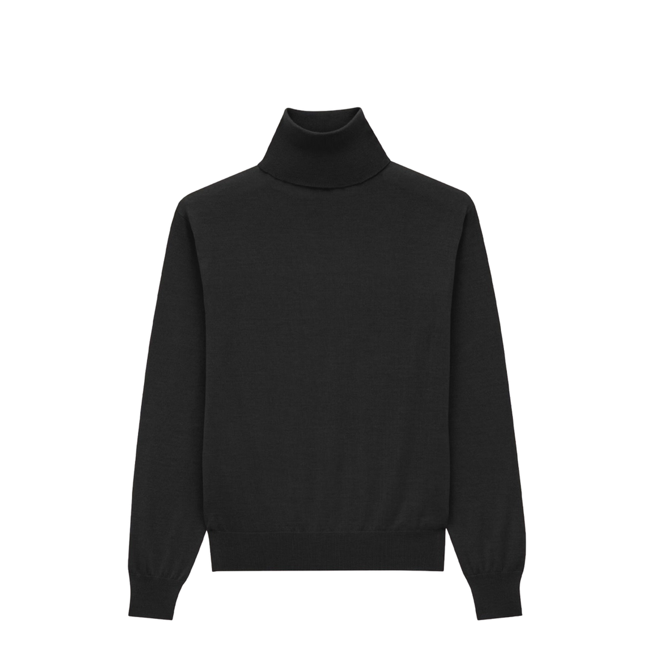 Cashmere Wool and Silk Turtleneck Pullover - Image 1