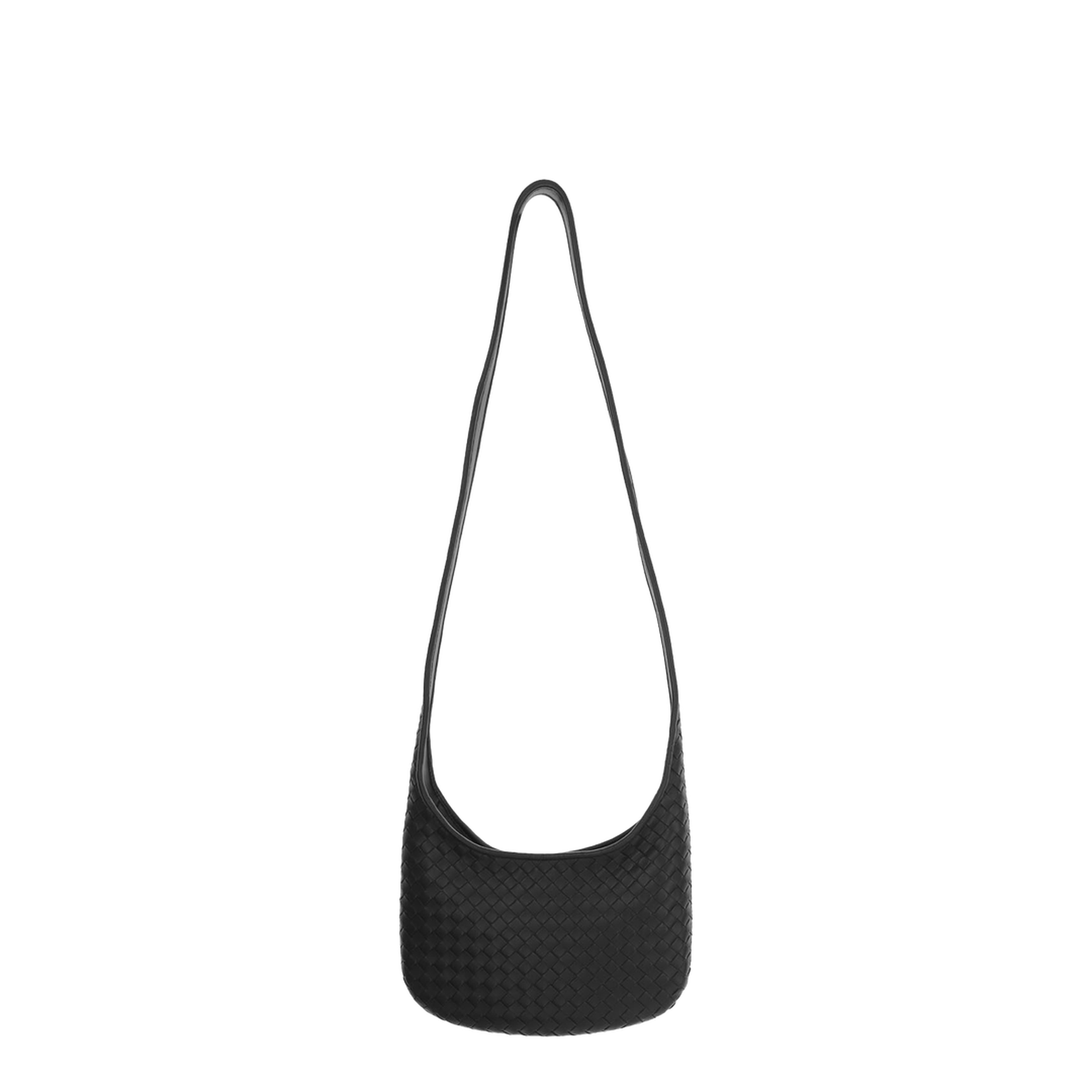 Veneto Small Crossbody Bag Leather Black - Image 2