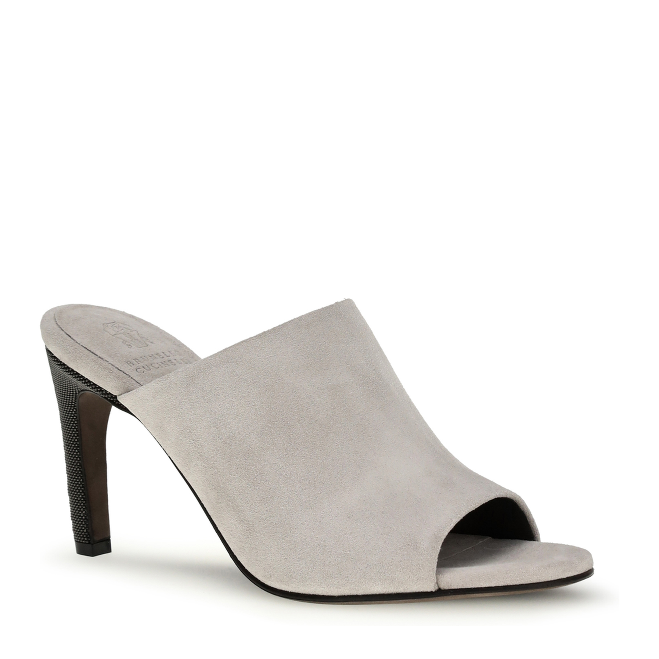 Suede Mules with Precious Heels - Image 2