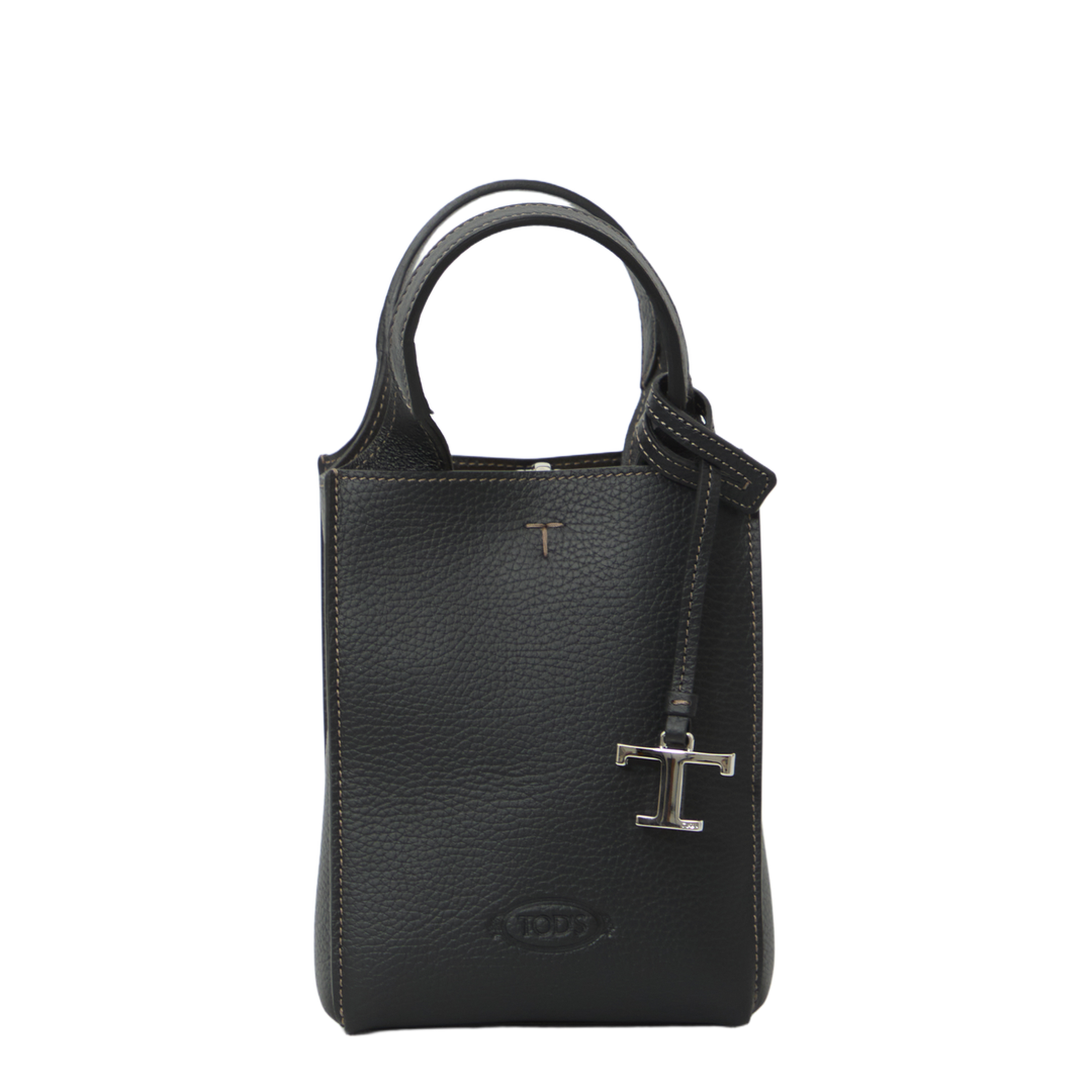 T Timeless Micro Calf Leather Handbag - Black - Image 1