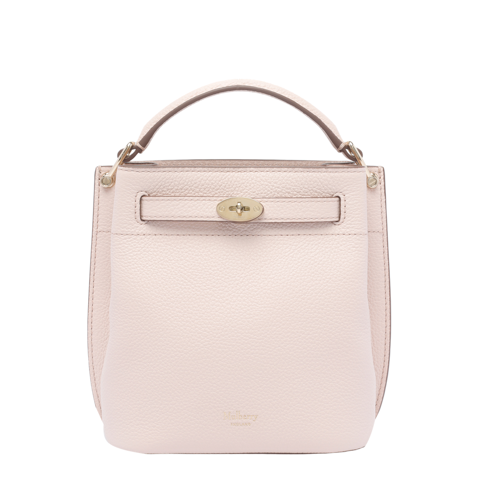 Leather Bucket Bag with Logo - Image 1