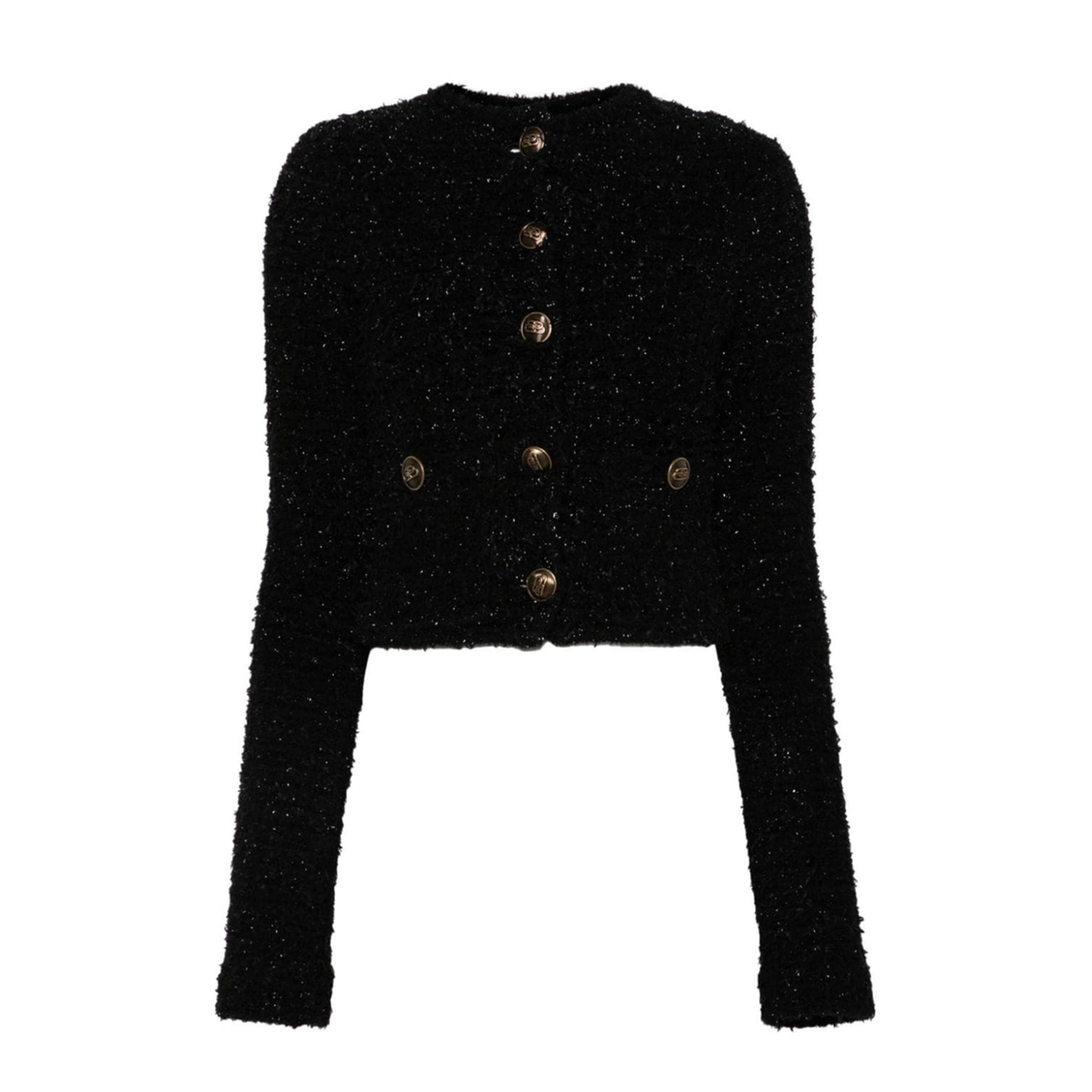 Cropped Tweed Cardigan - Image 1