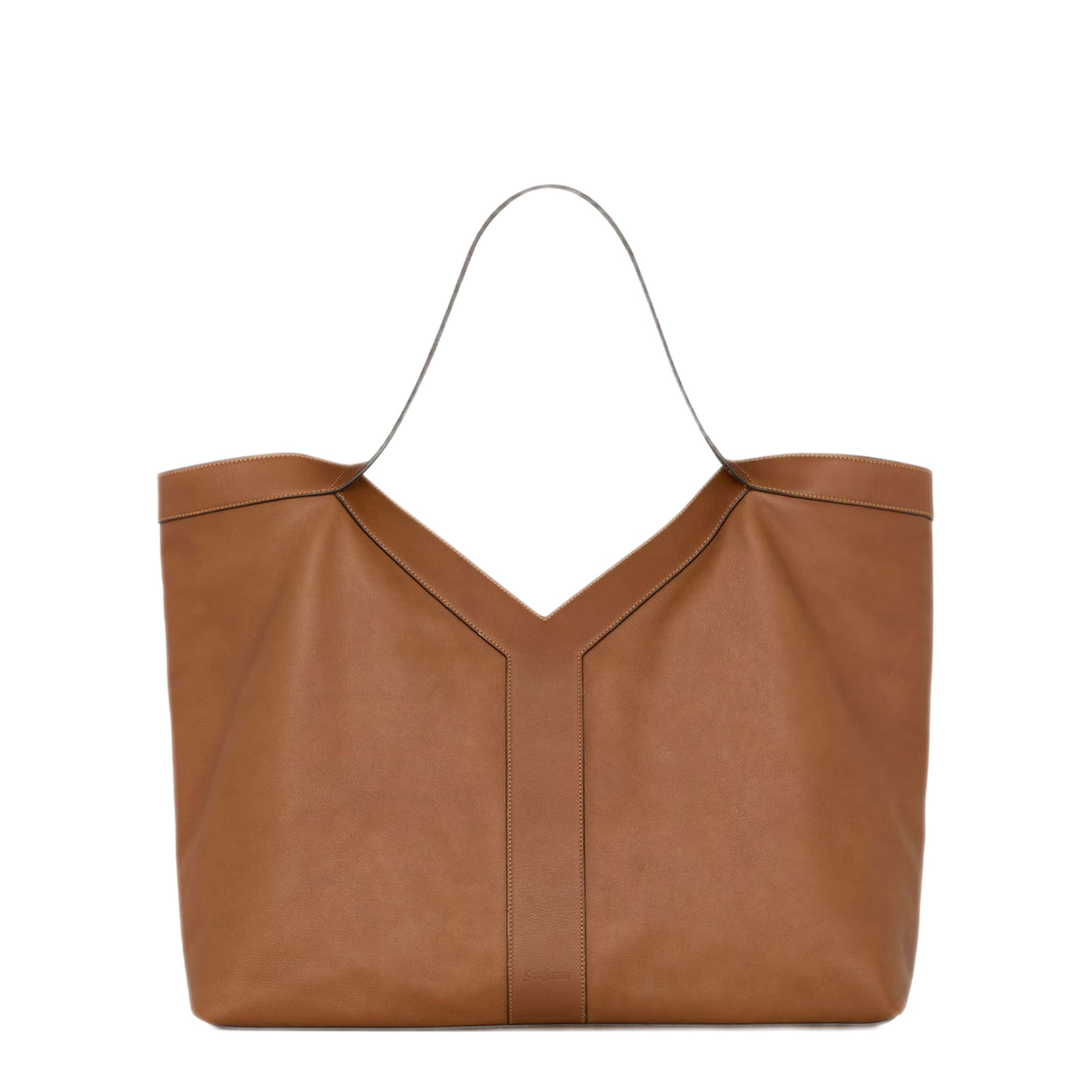 Large Tote in Grained Leather - Image 1