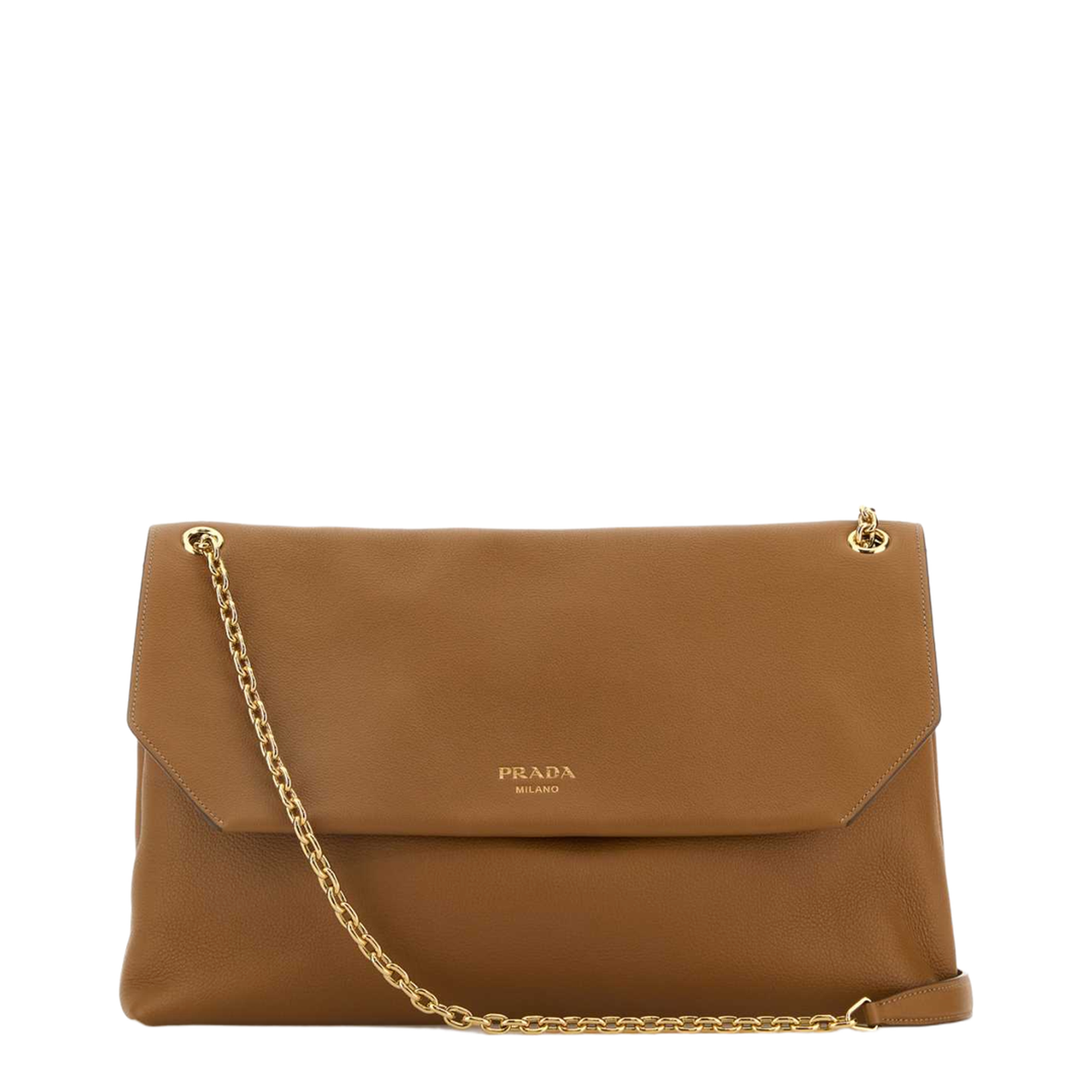 Camel Leather Shoulder Bag - Image 1