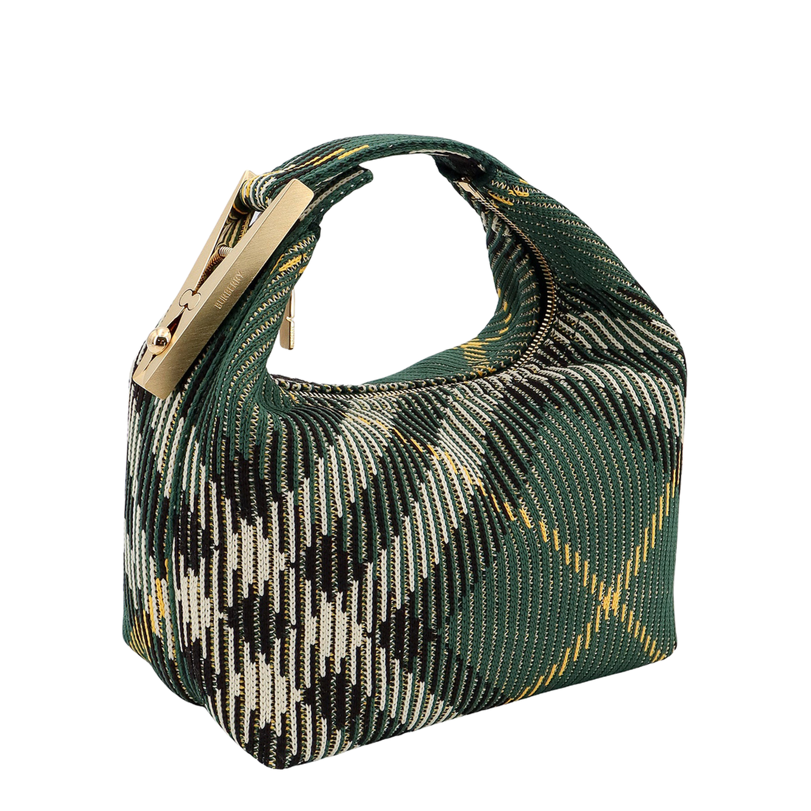 Embroidered Nylon Mini Peg Handbag - Image 3