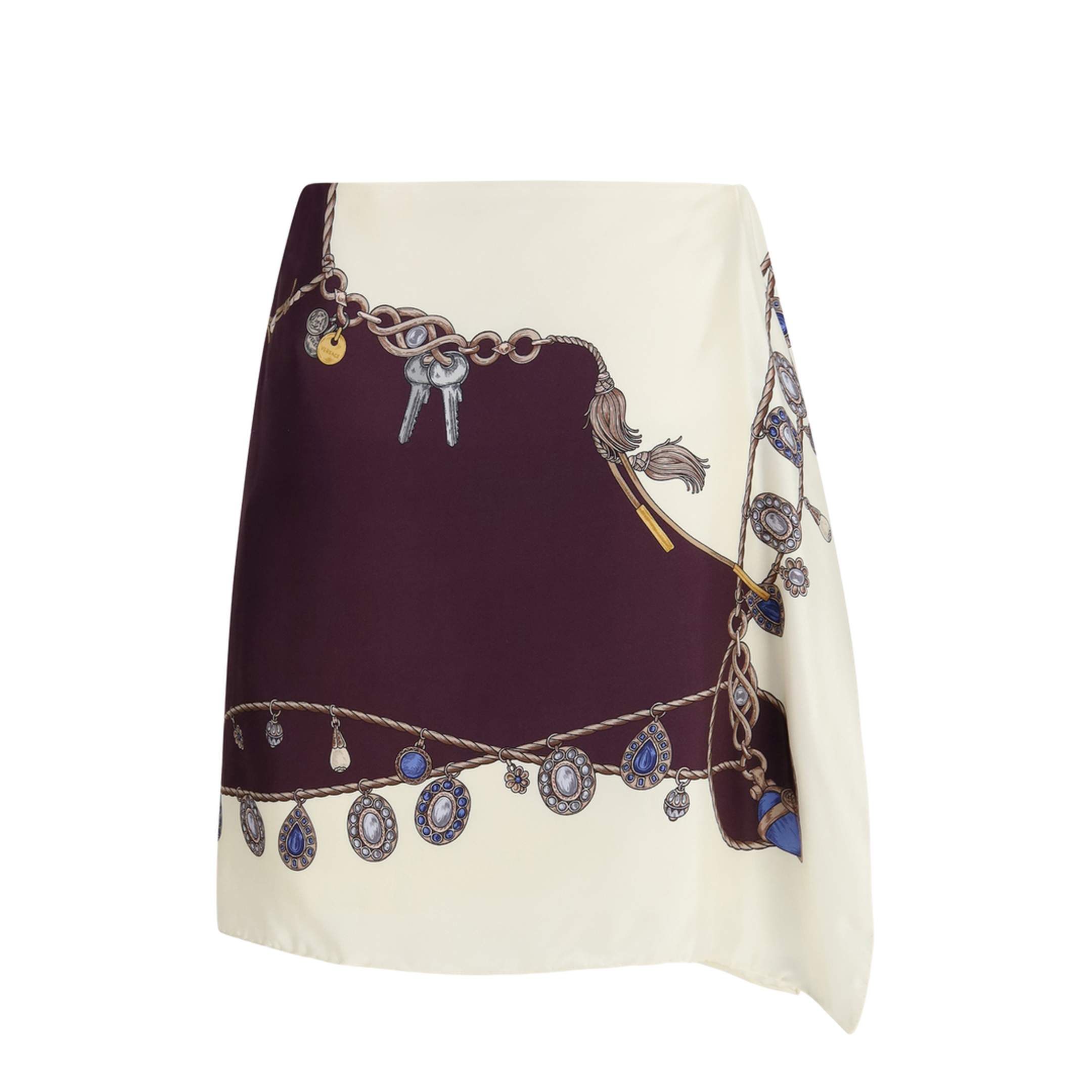 Printed Silk Twill Mini Skirt - Image 2
