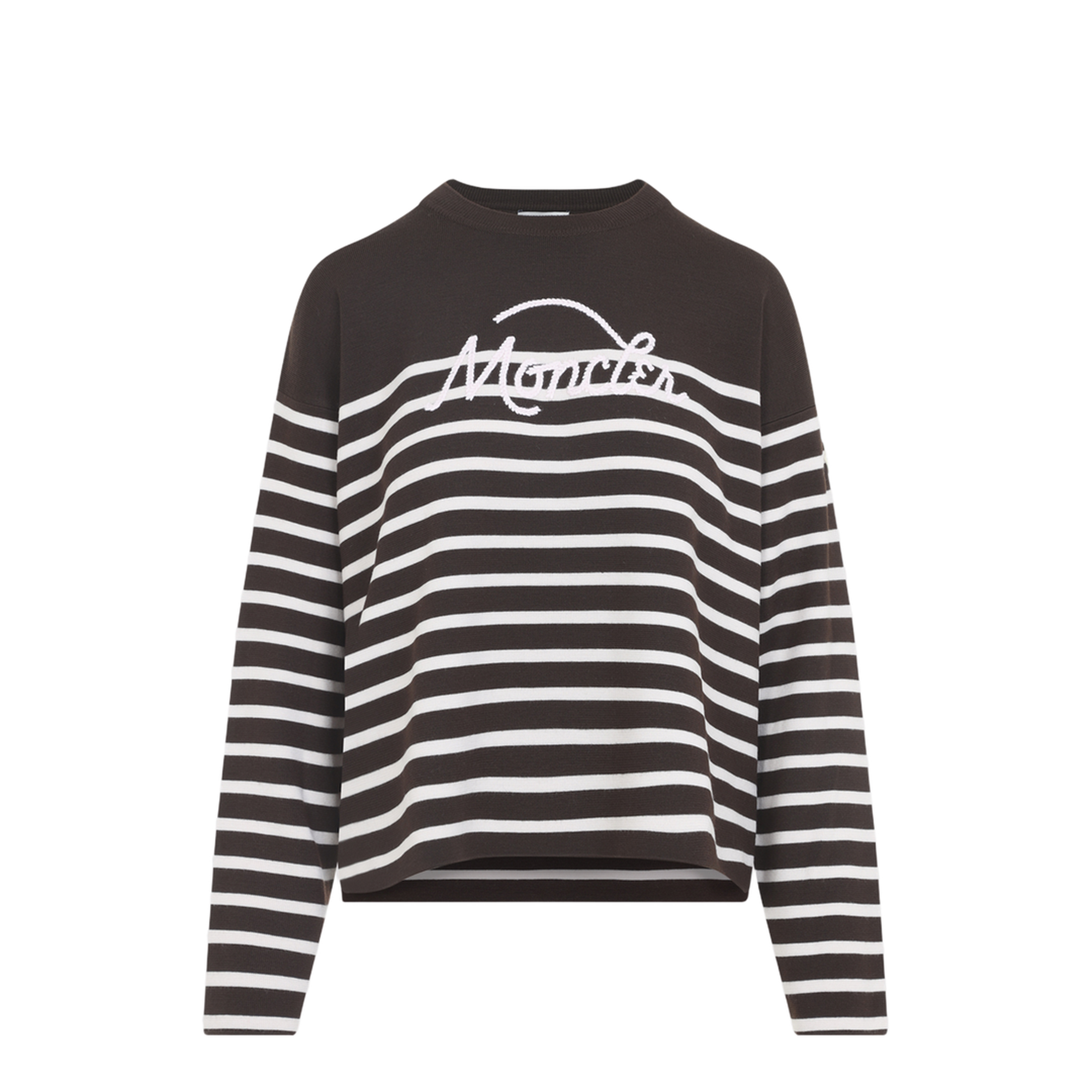 Striped Logo Knit Sweater - Image 3