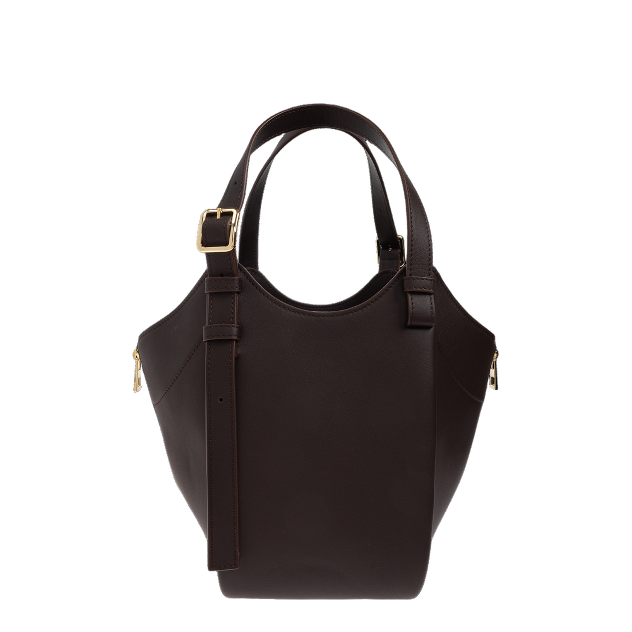 Hammock Flip Medium Shoulder Bag - Dark Chesnut - Image 3