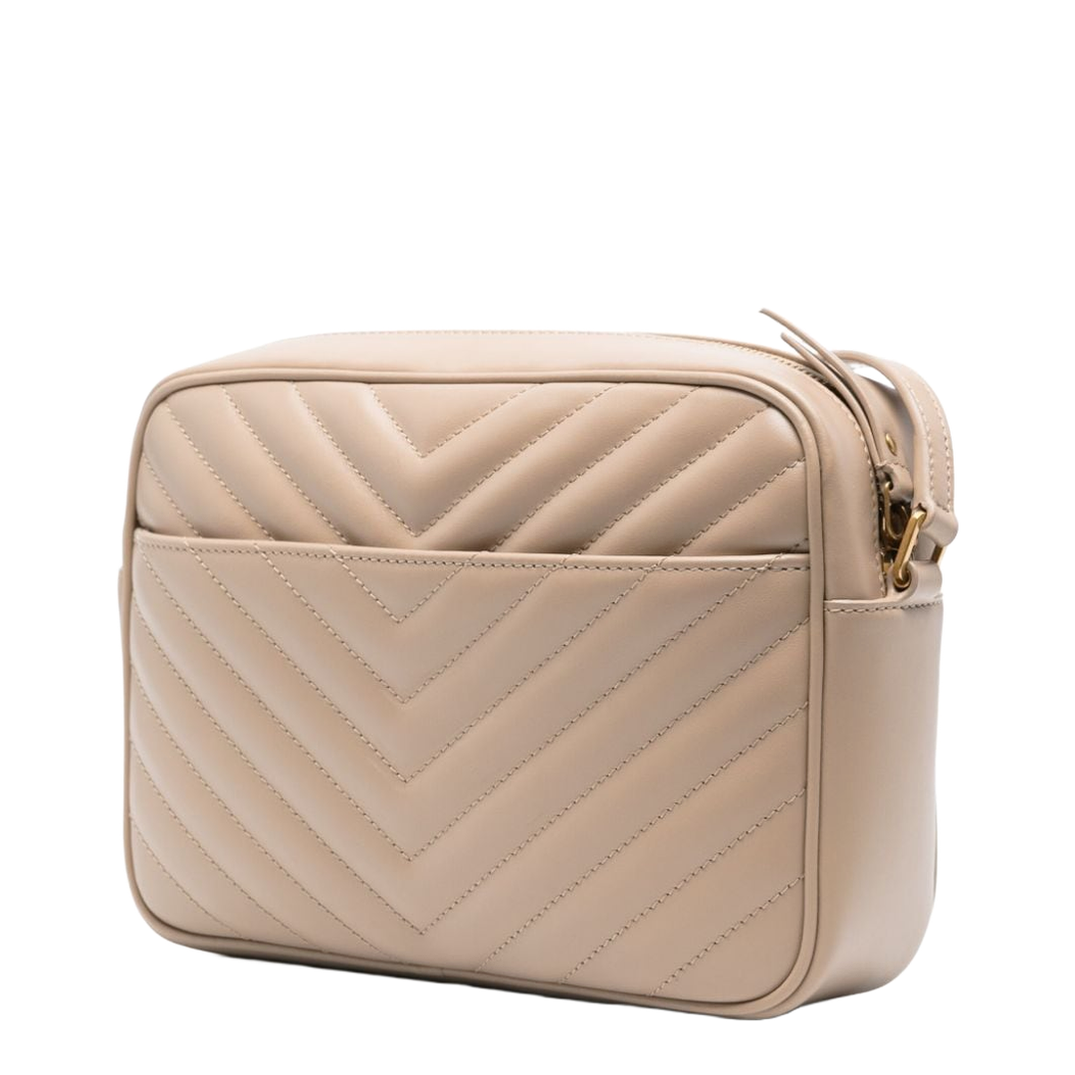 Lou Calfskin Crossbody - Dark Beige - Image 3