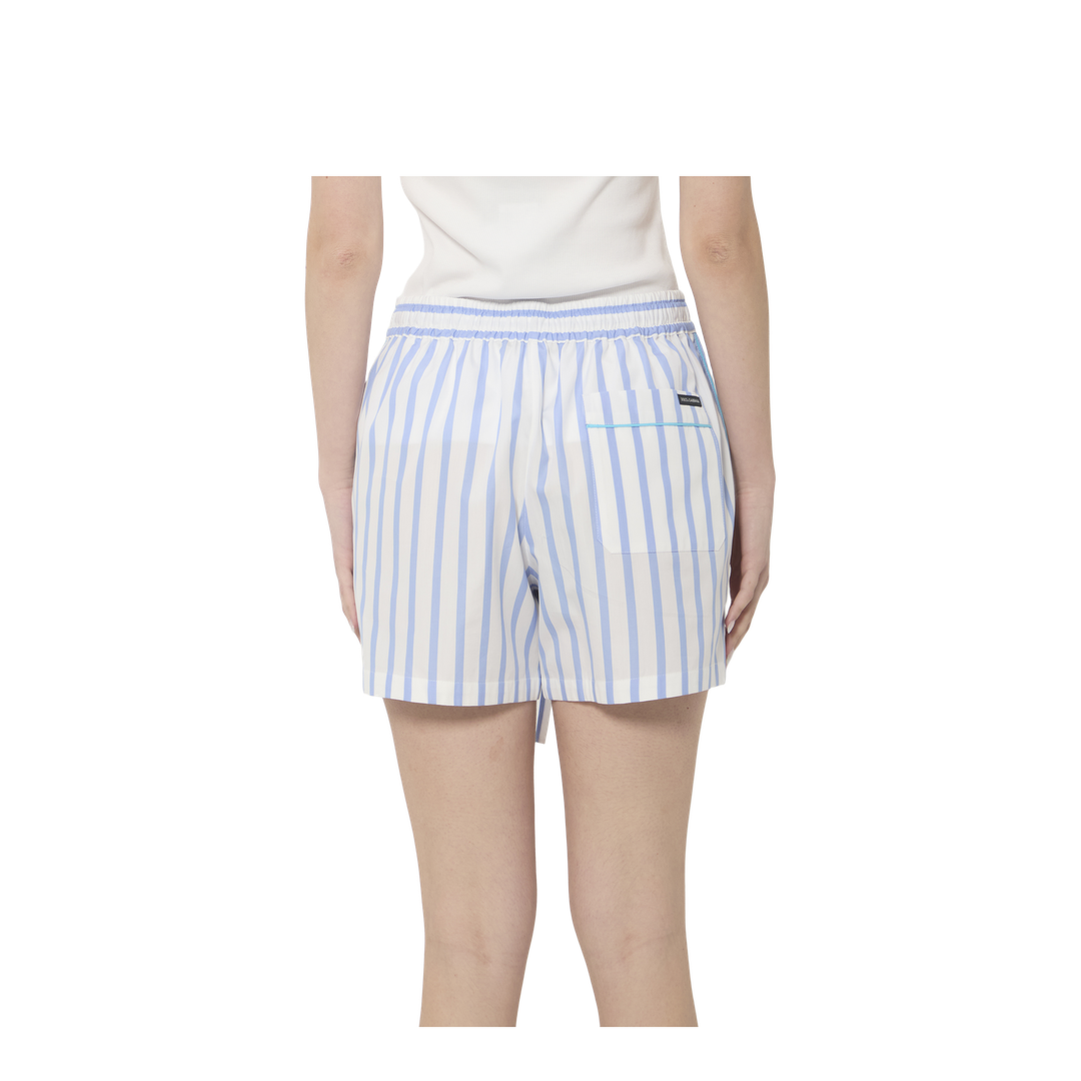 Striped Poplin Shorts - Image 4