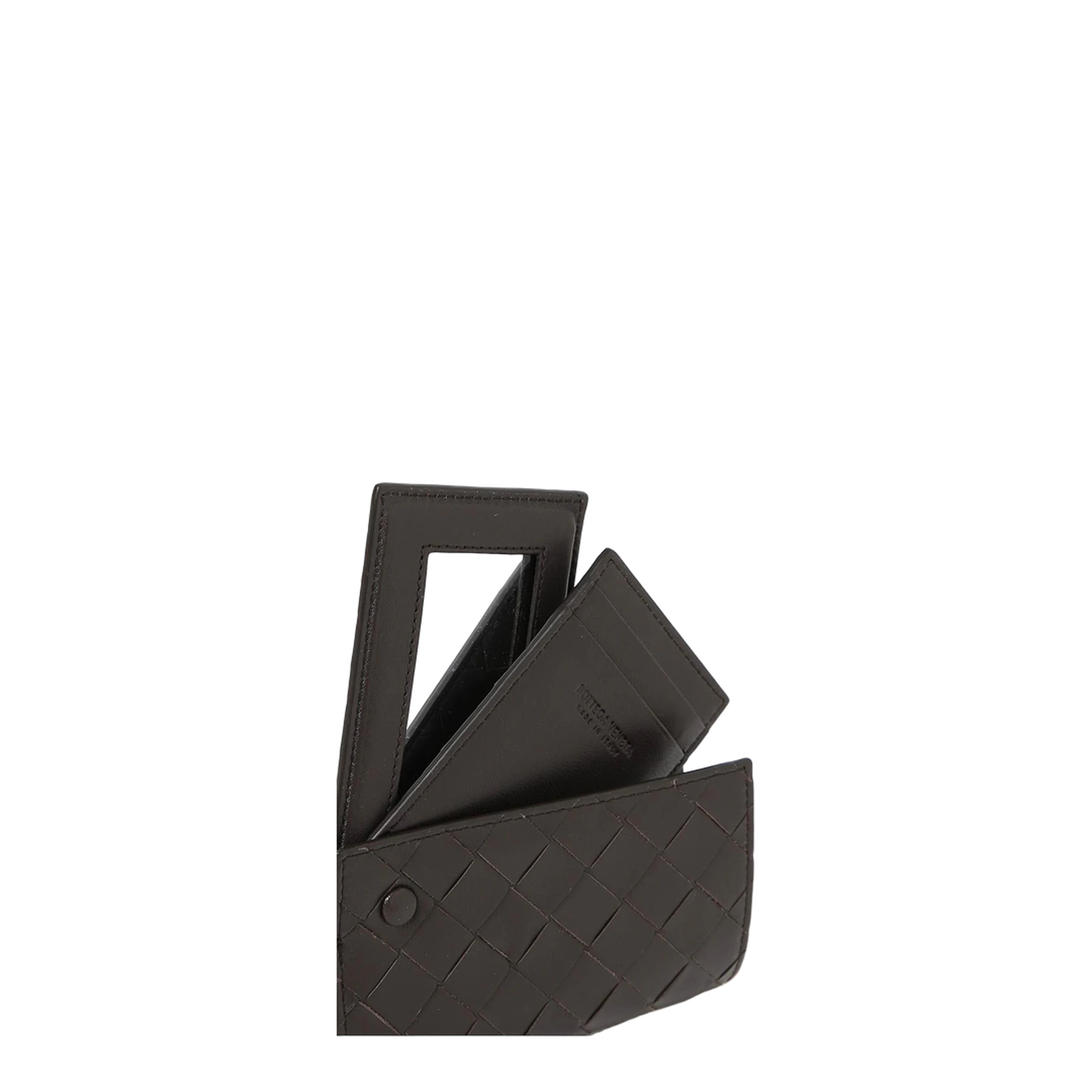 Intrecciato Leather Wallet - Brown - Image 2