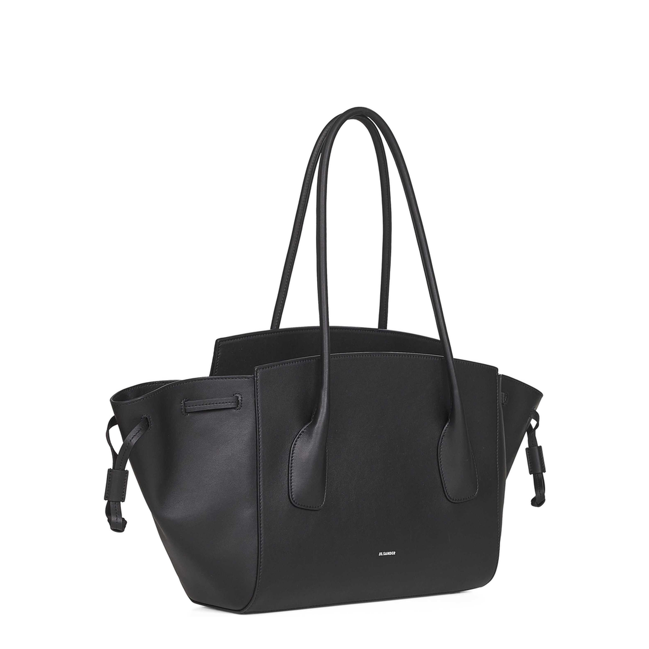 Voyage Small Calfskin Handbag - Black - Image 2