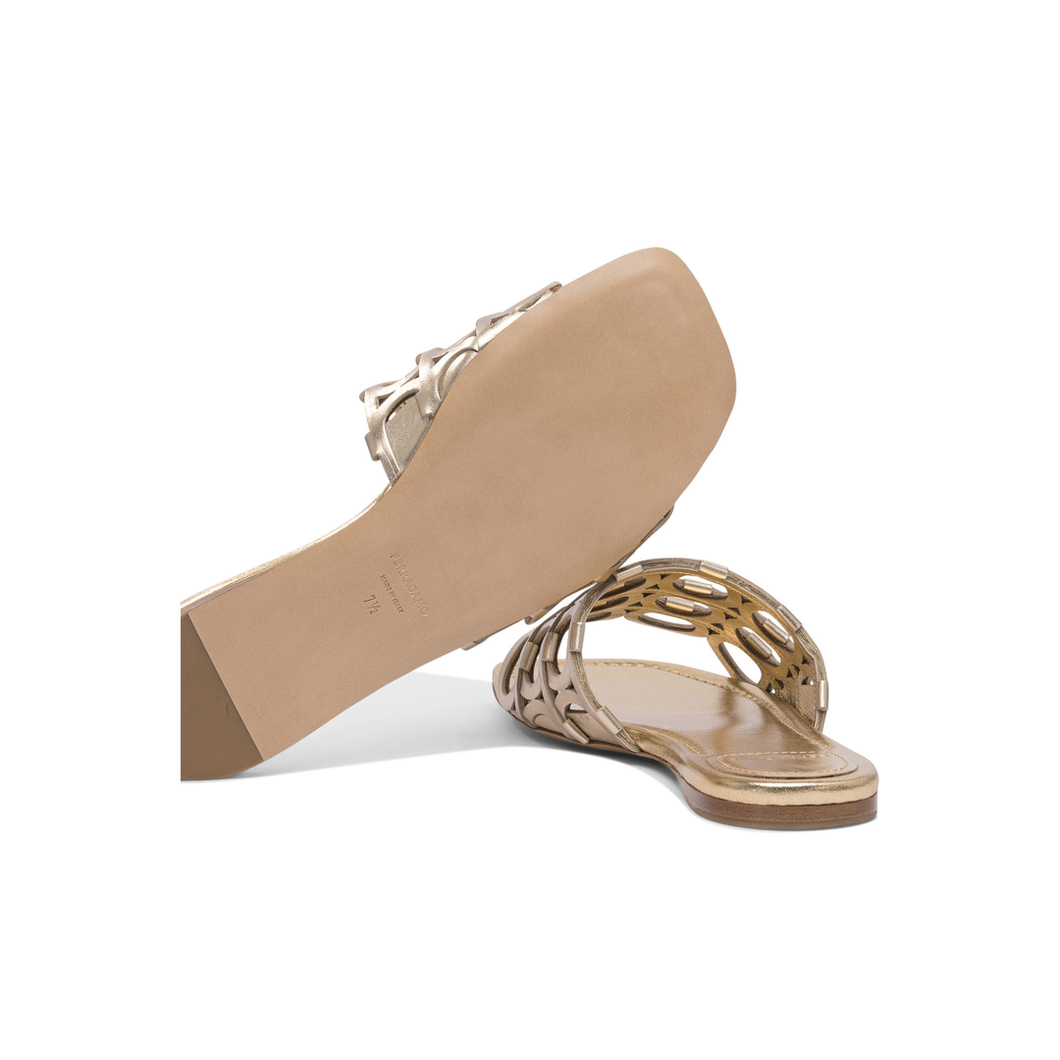 Low Leather Sandals - Image 5