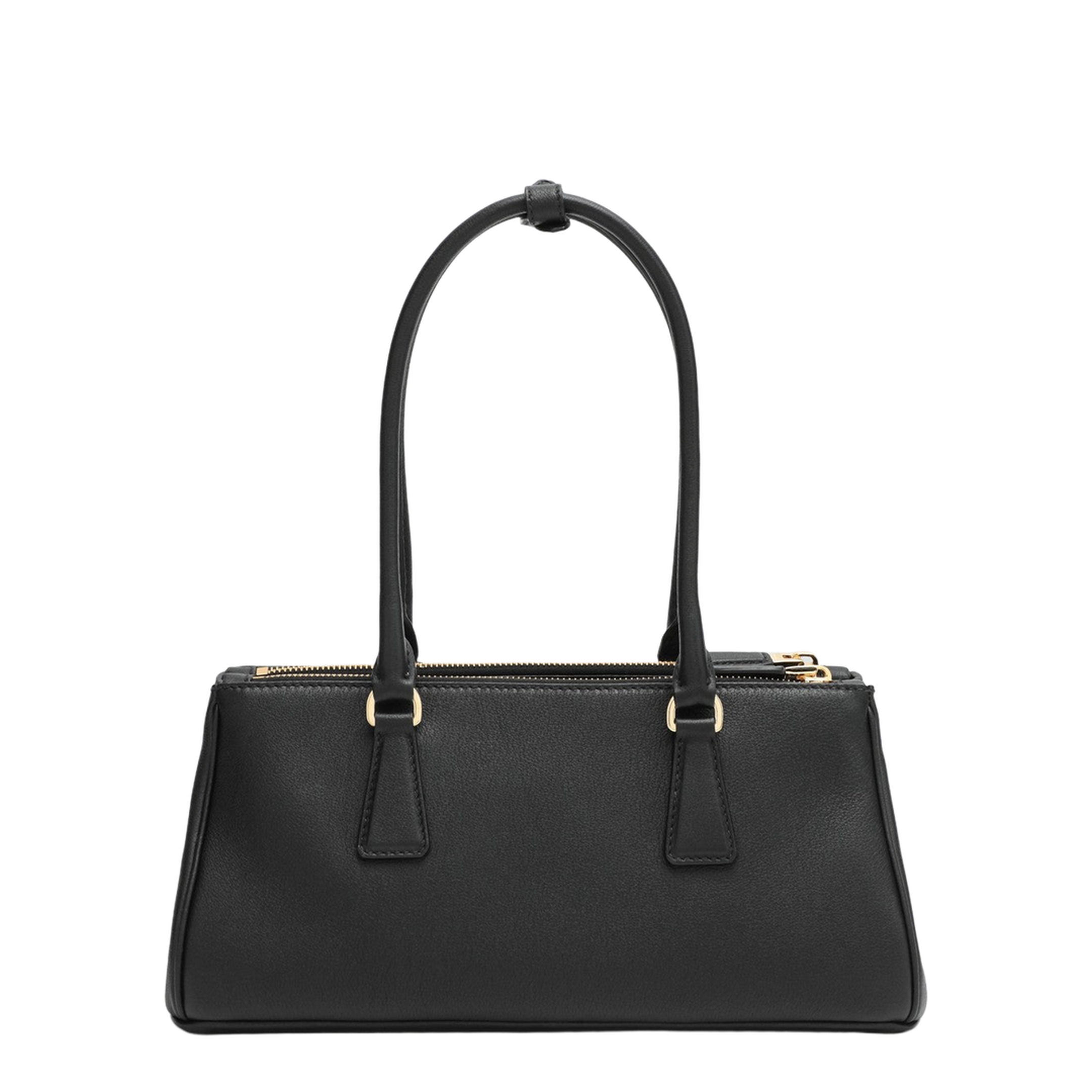 Galleria Medium Saffiano Calf Leather Tote - Nero - Image 2