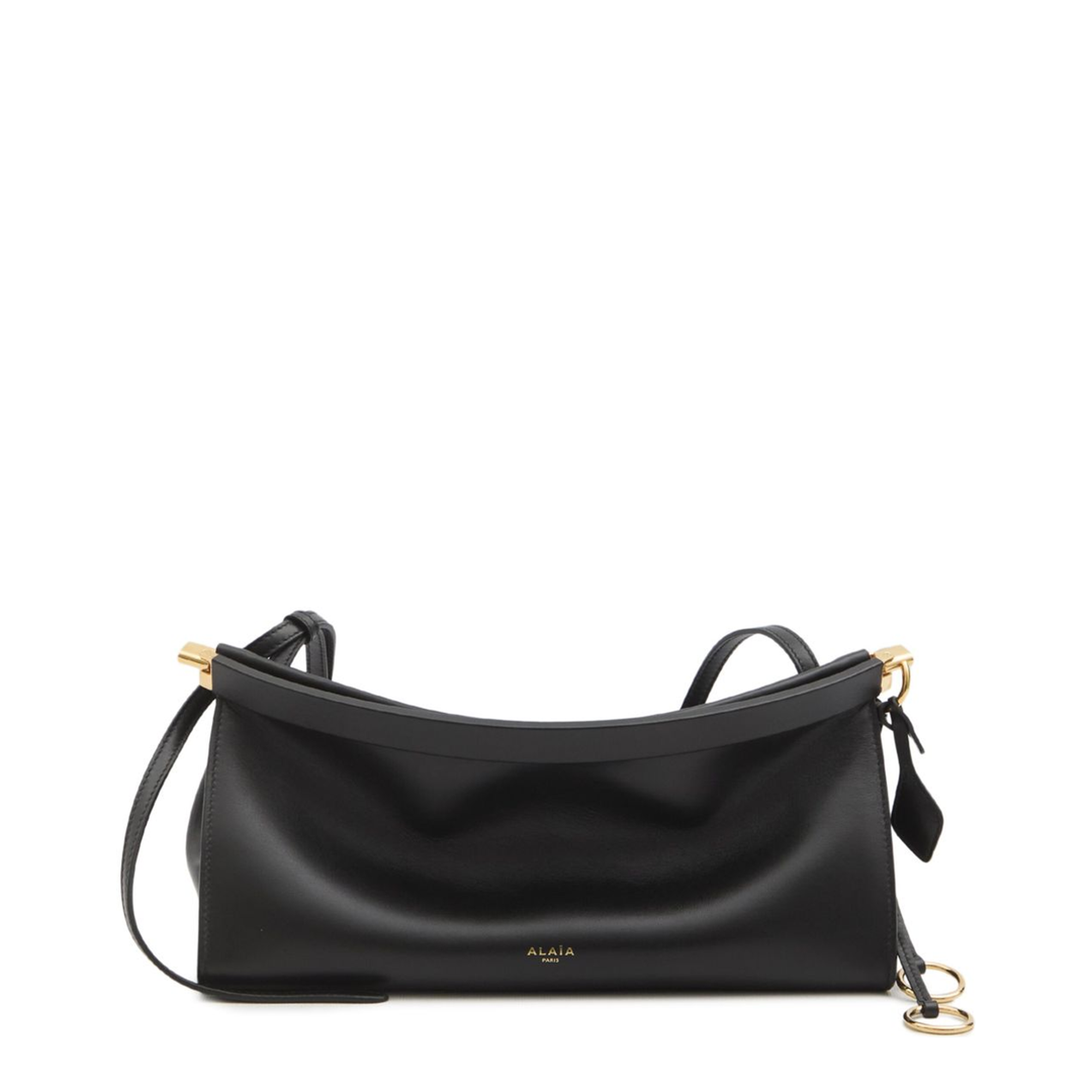 Le Click East West Medium Calfskin Shoulder Bag - Noir - Image 1