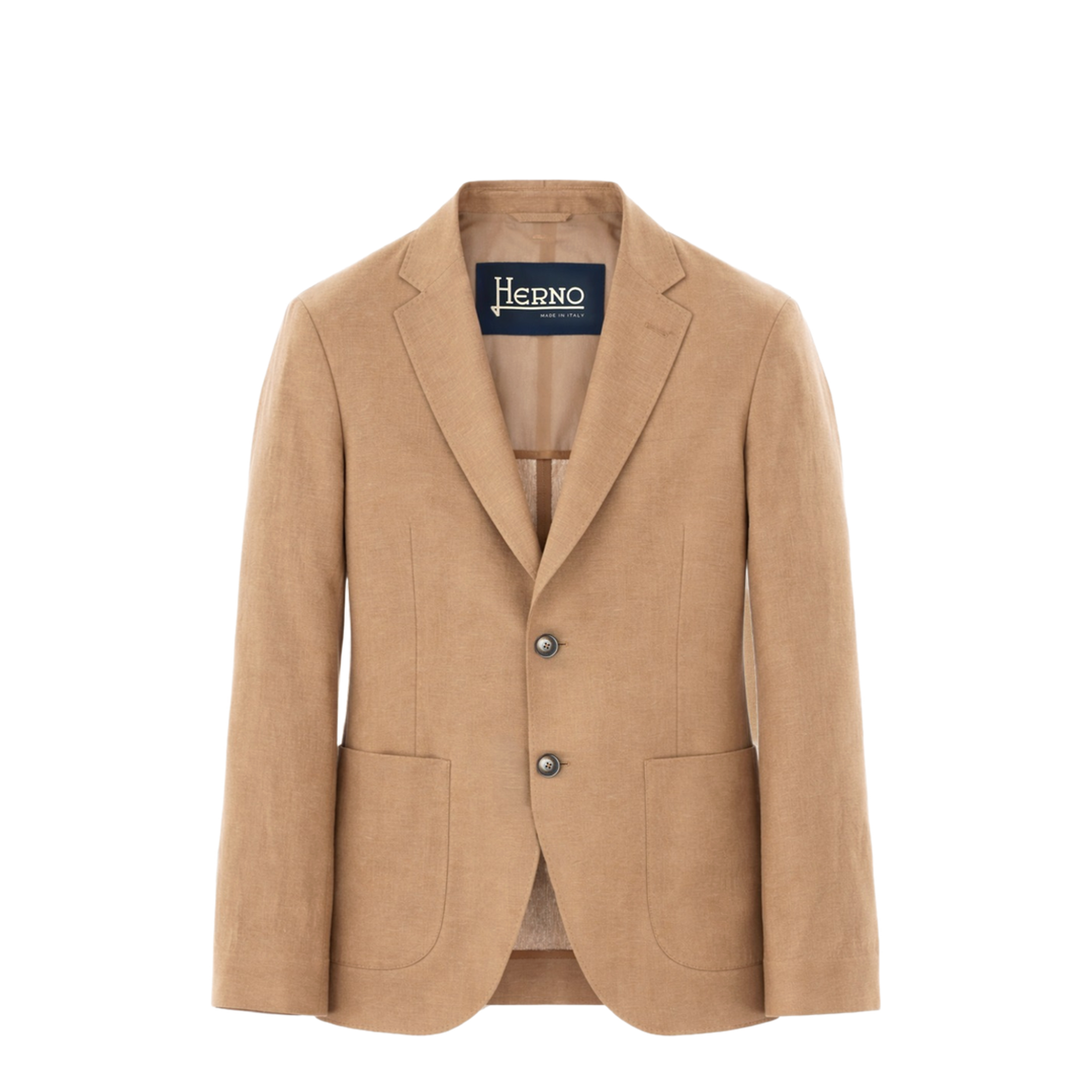 Single-Breasted Linen Jacket - Image 1