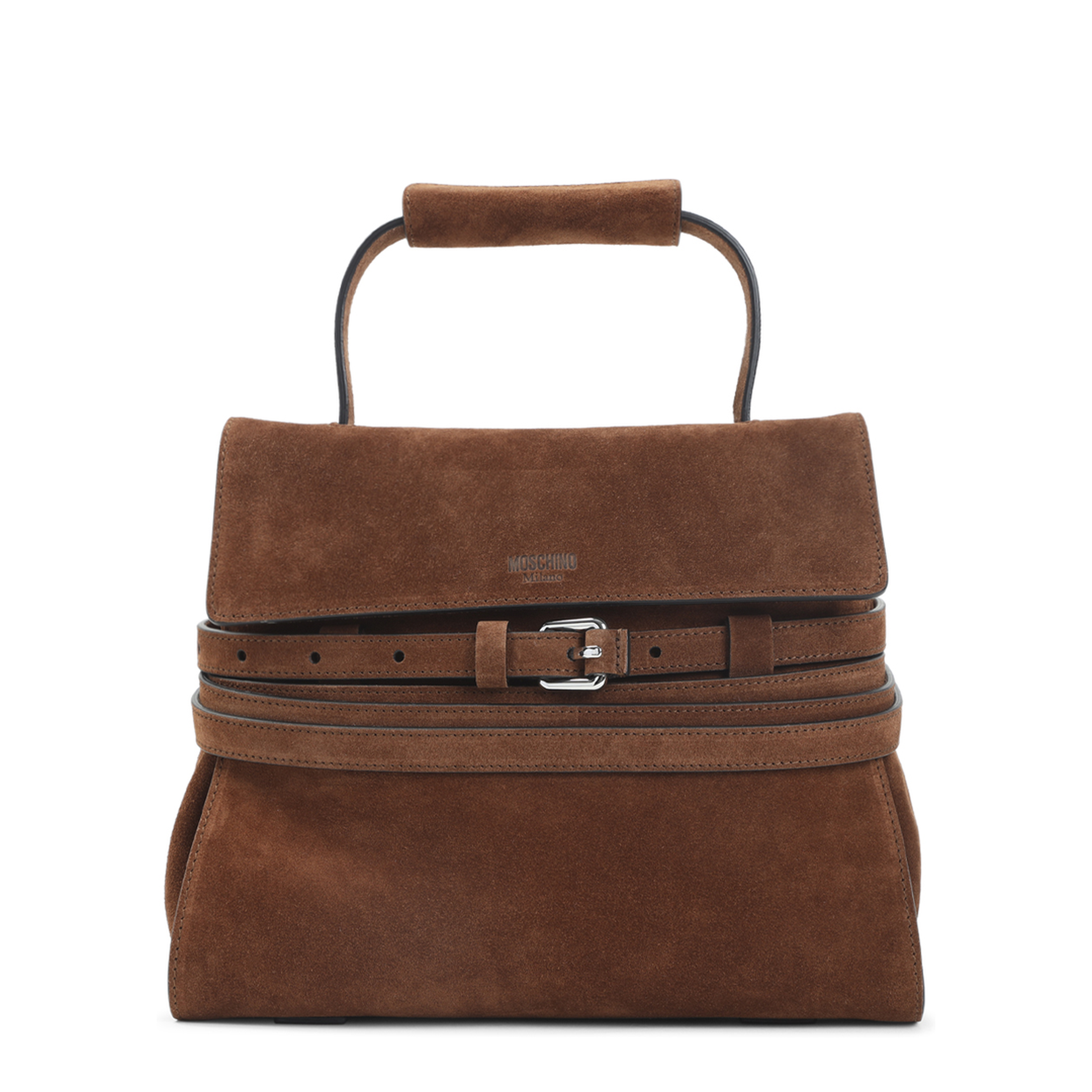Handle Me Small Suede Hobo Bag - Brown - Image 2