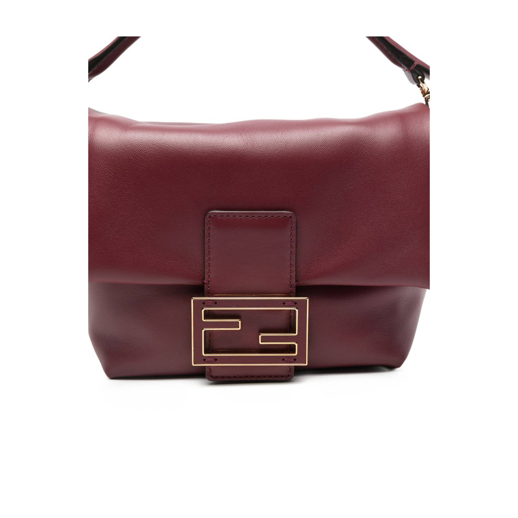 Mamma Baguette Small Nappa Leather Mini Bag - Burgundy - Image 5