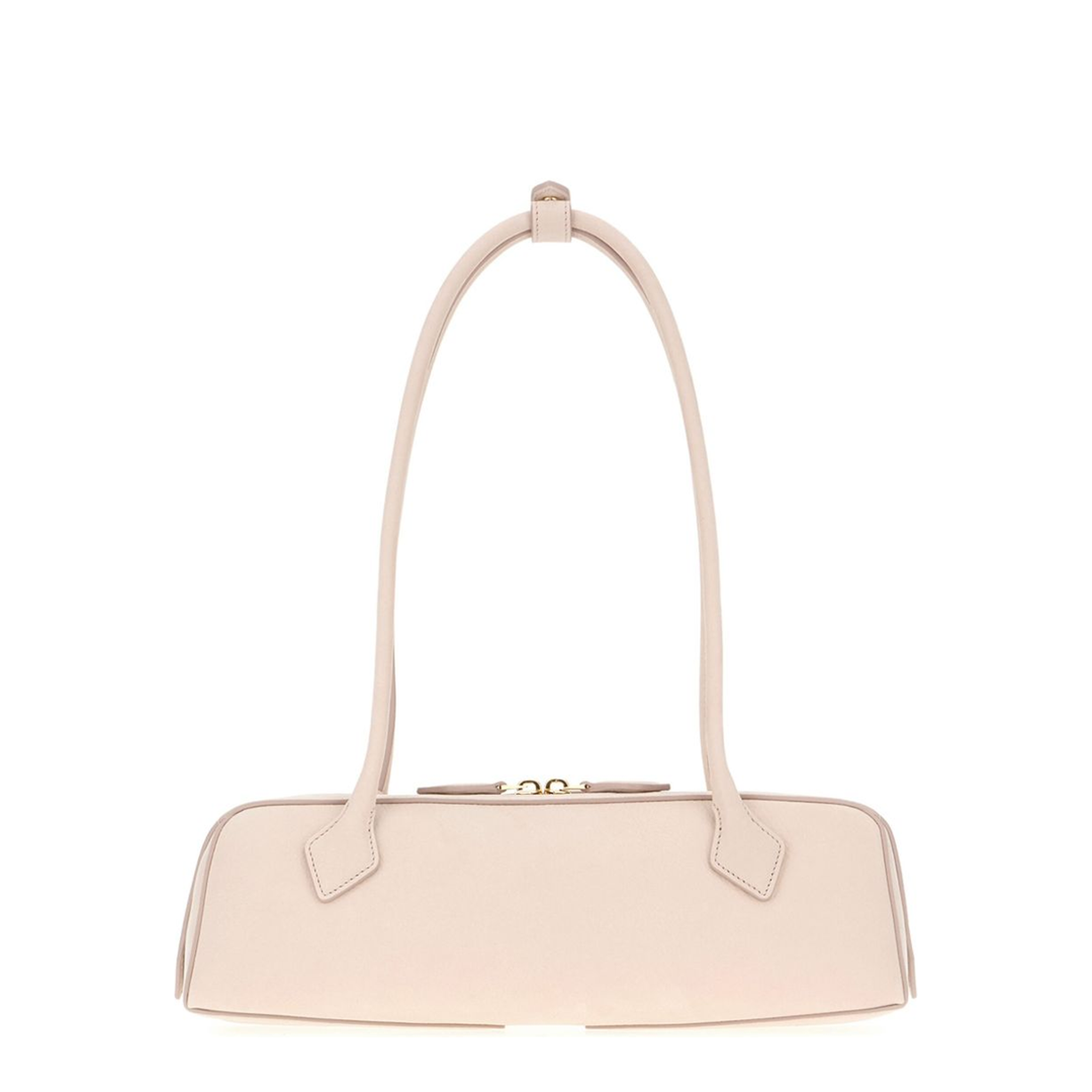 Le Teckel Medium Nubuck Shoulder Bag - Powder Pink - Image 3