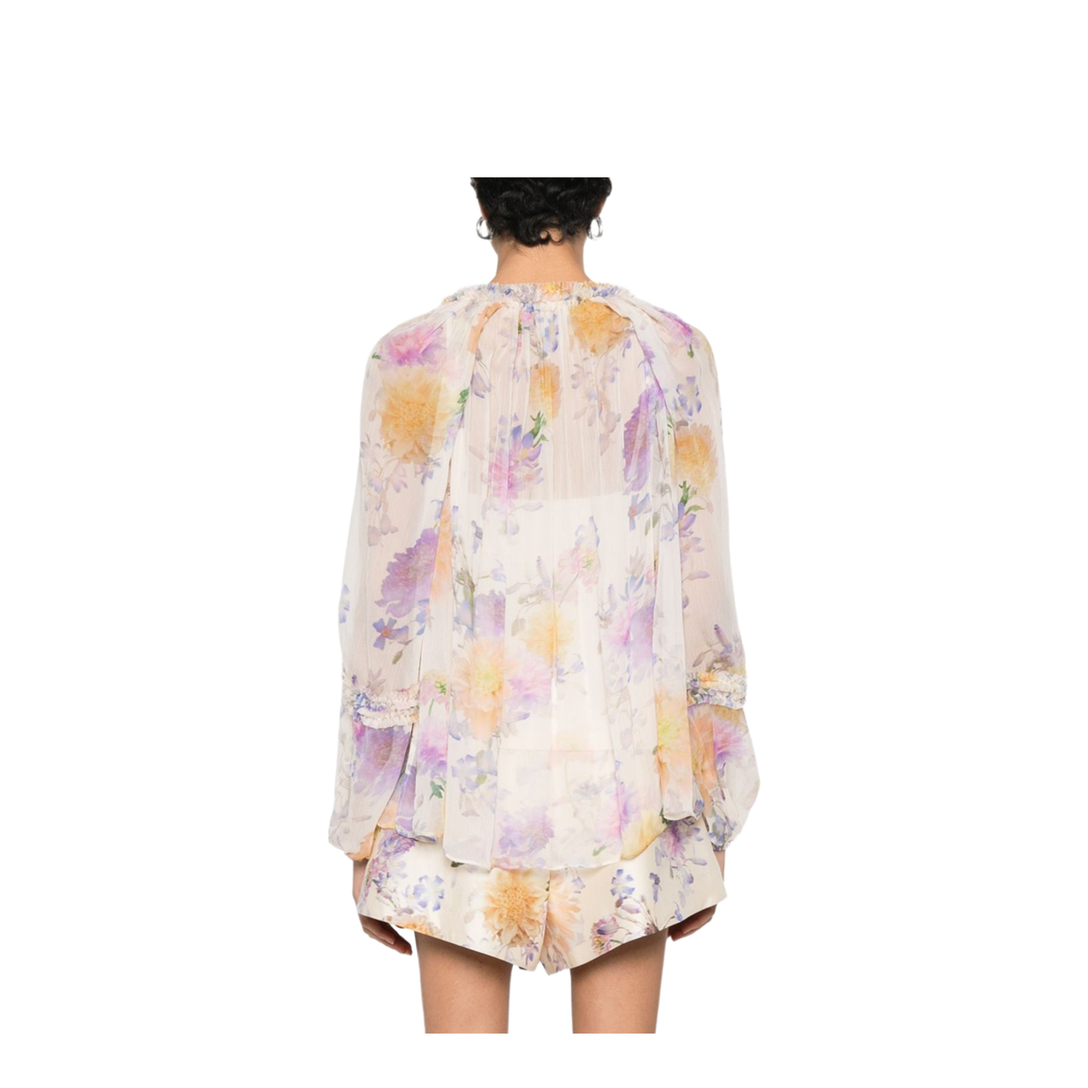 Luna Ruffle Floral Blouse - Image 5