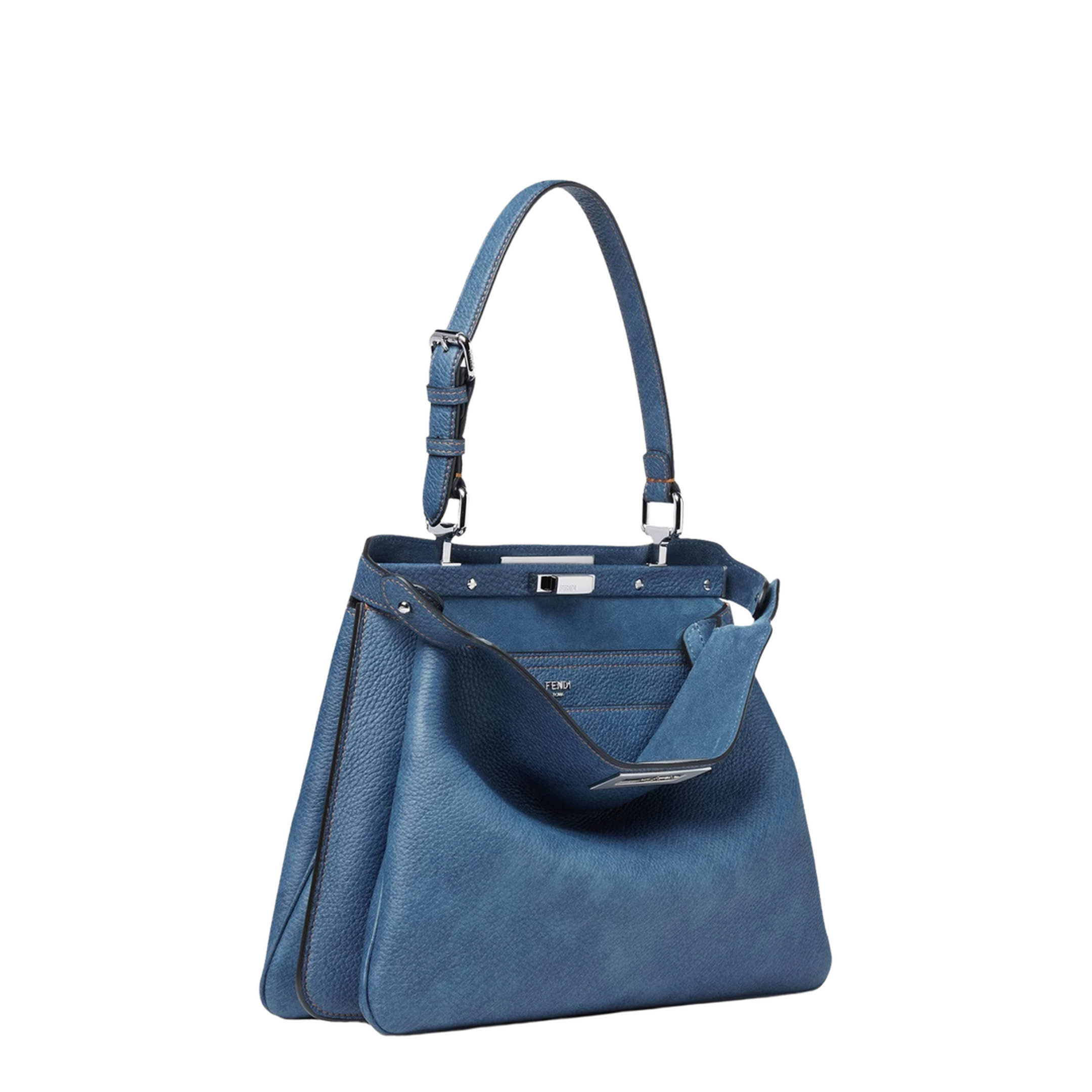 Peekaboo Soft Medium Cuoio Romano Leather Blue - Image 2