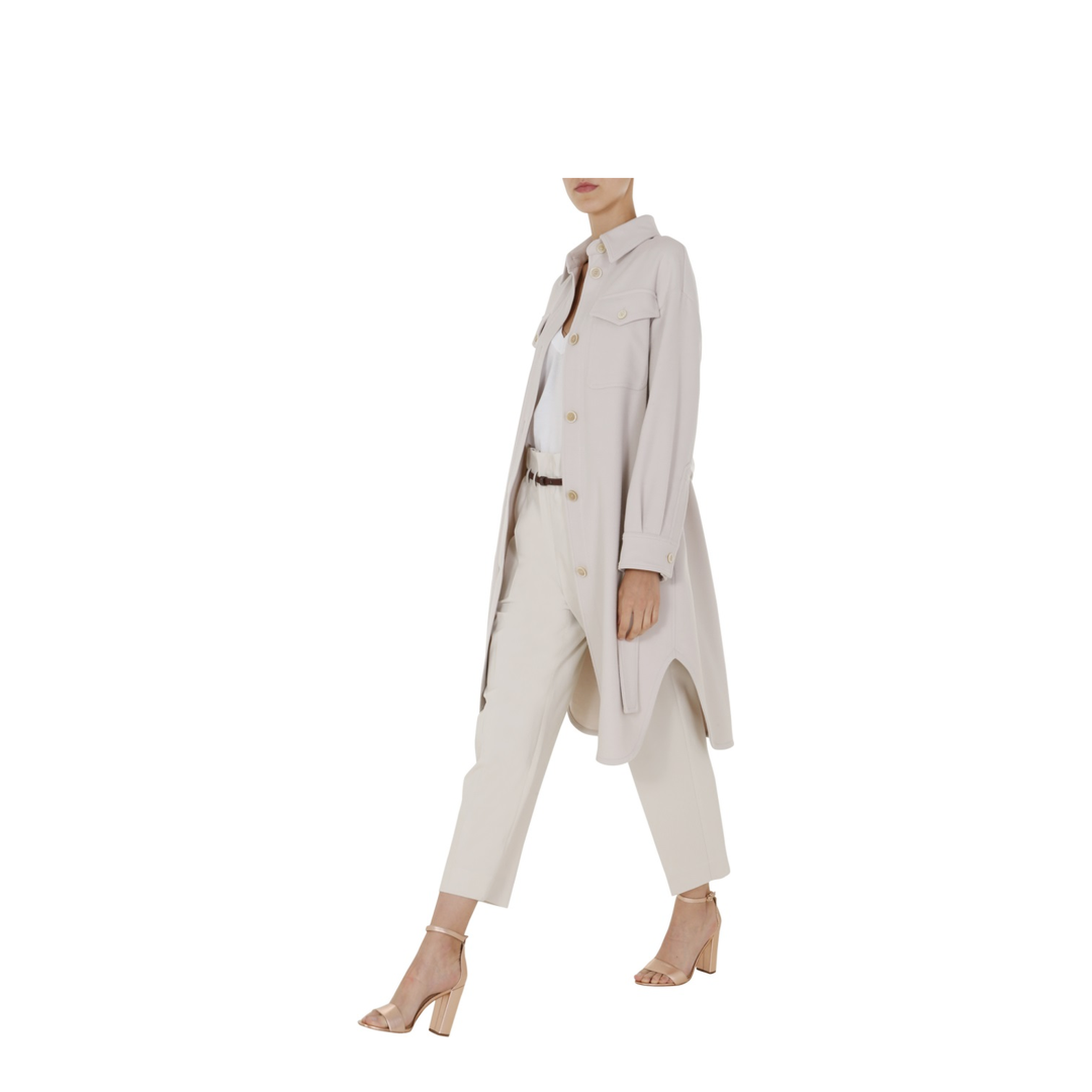 Coat with Belt - Image 2