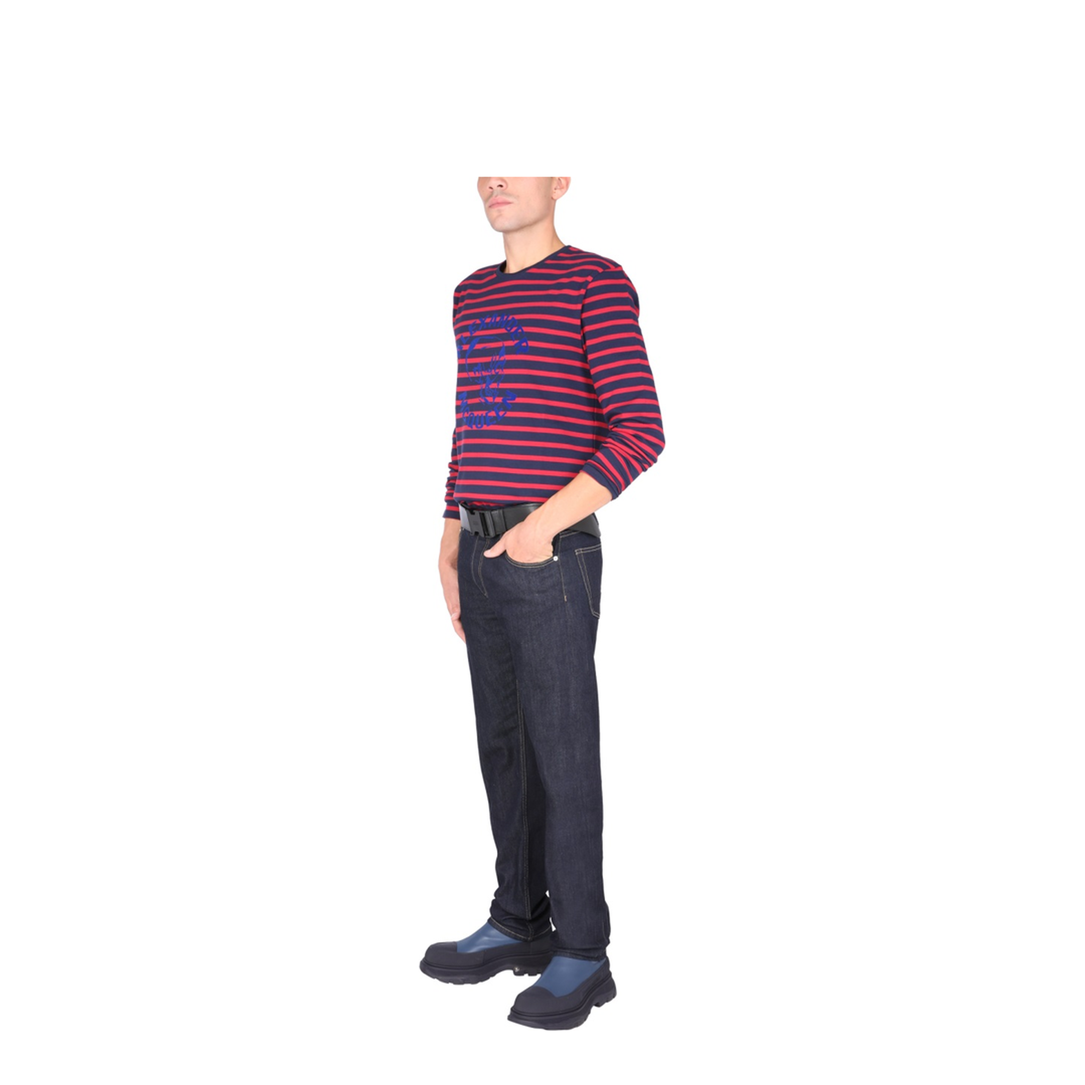 T-Shirt with Flocked Logo - Image 2
