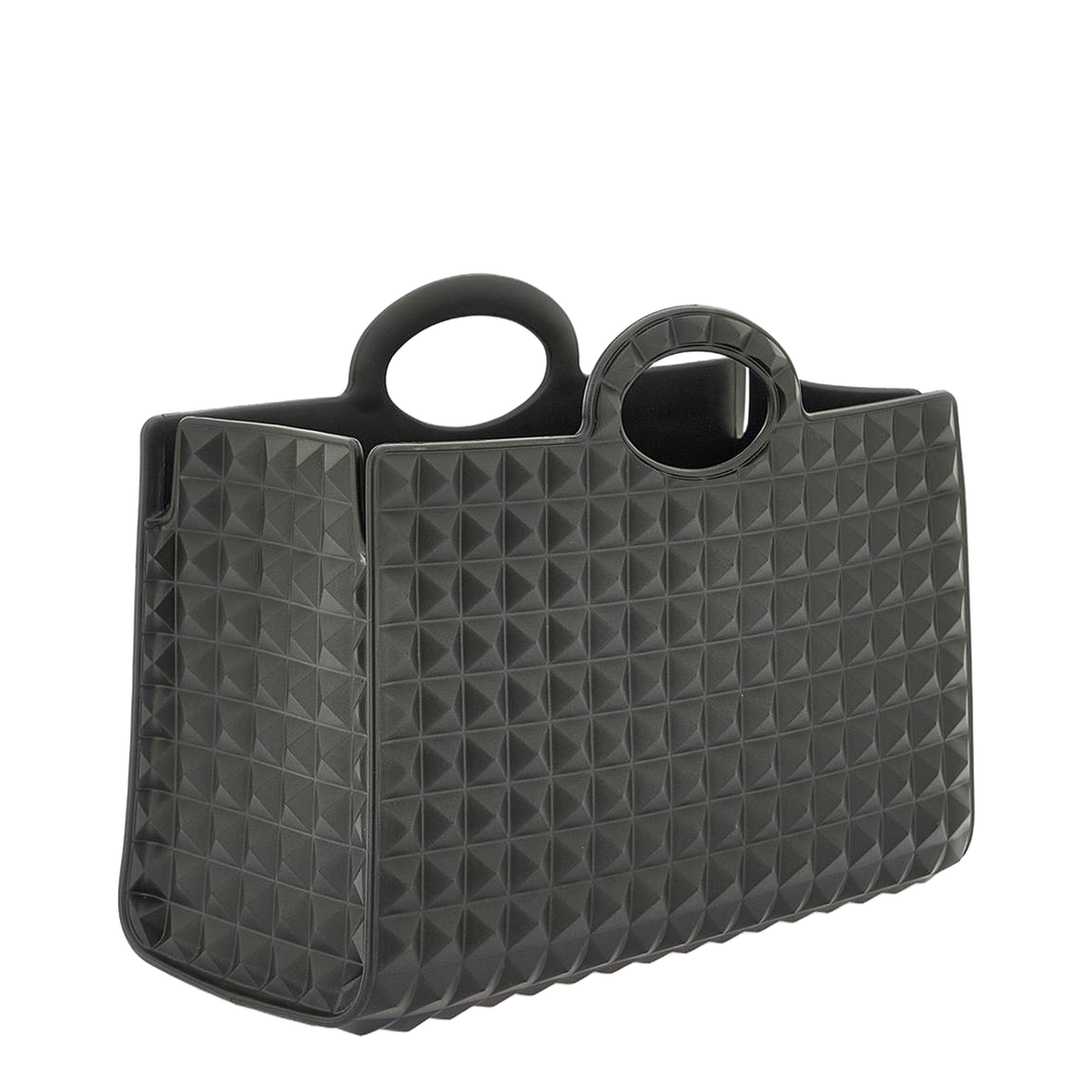 Black Rubber Le Troisième Shopping Bag - Image 5