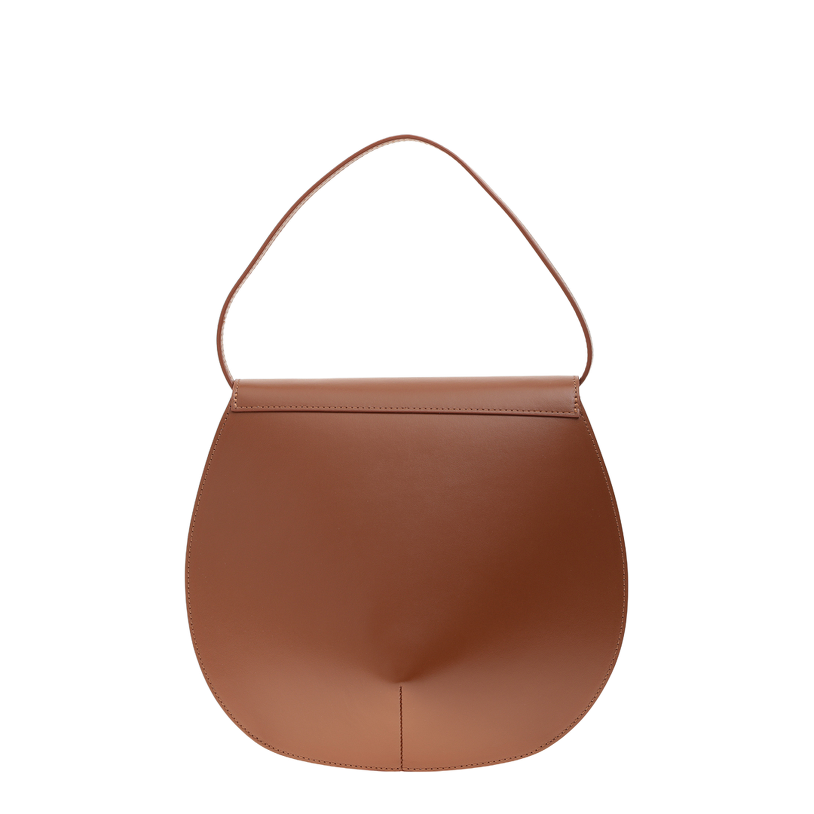 U.F.O. One Size Cow Leather Top-Handle Bag - Camel - Image 3