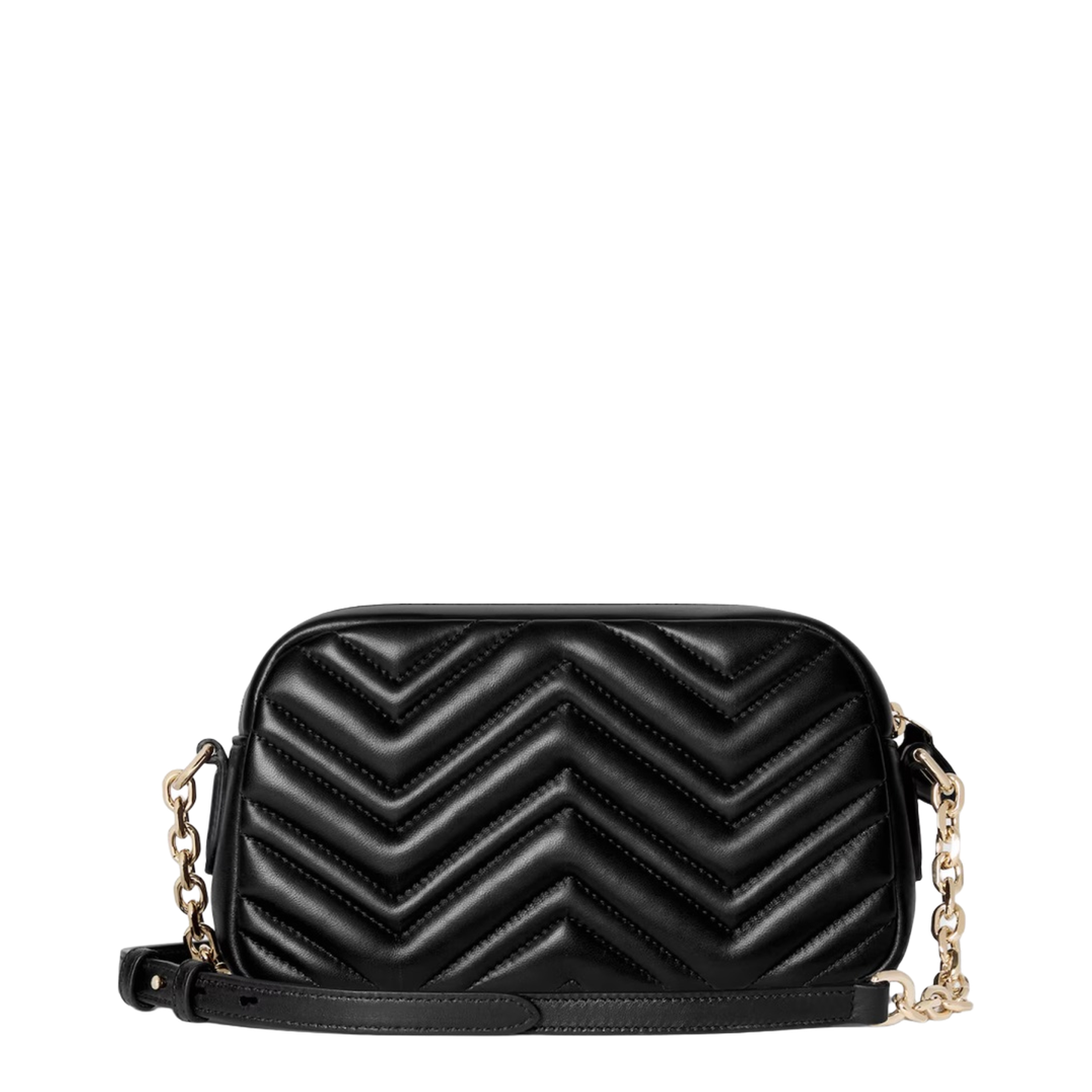 GG Marmont Small Matelassé Leather Camera Bag - Black - Image 4
