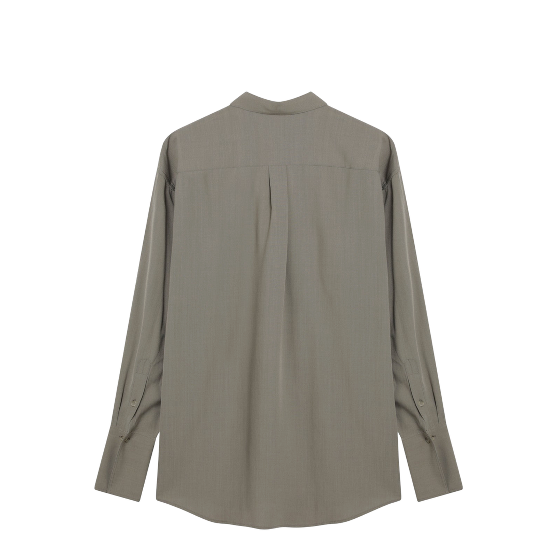 Taupe Wool-Blend Shirt - Image 2